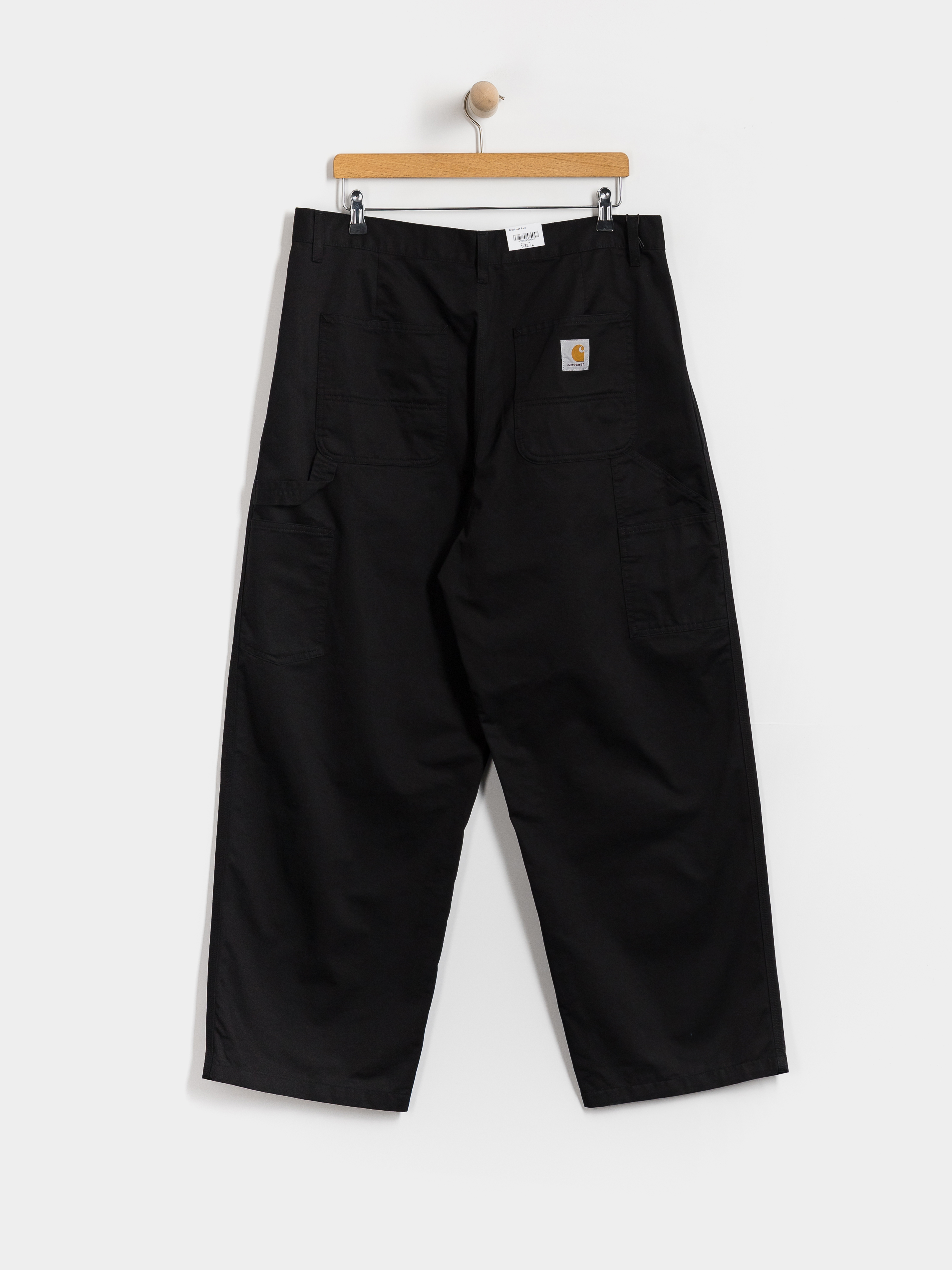 Pantaloni Carhartt WIP Brockman (black/rinsed)
