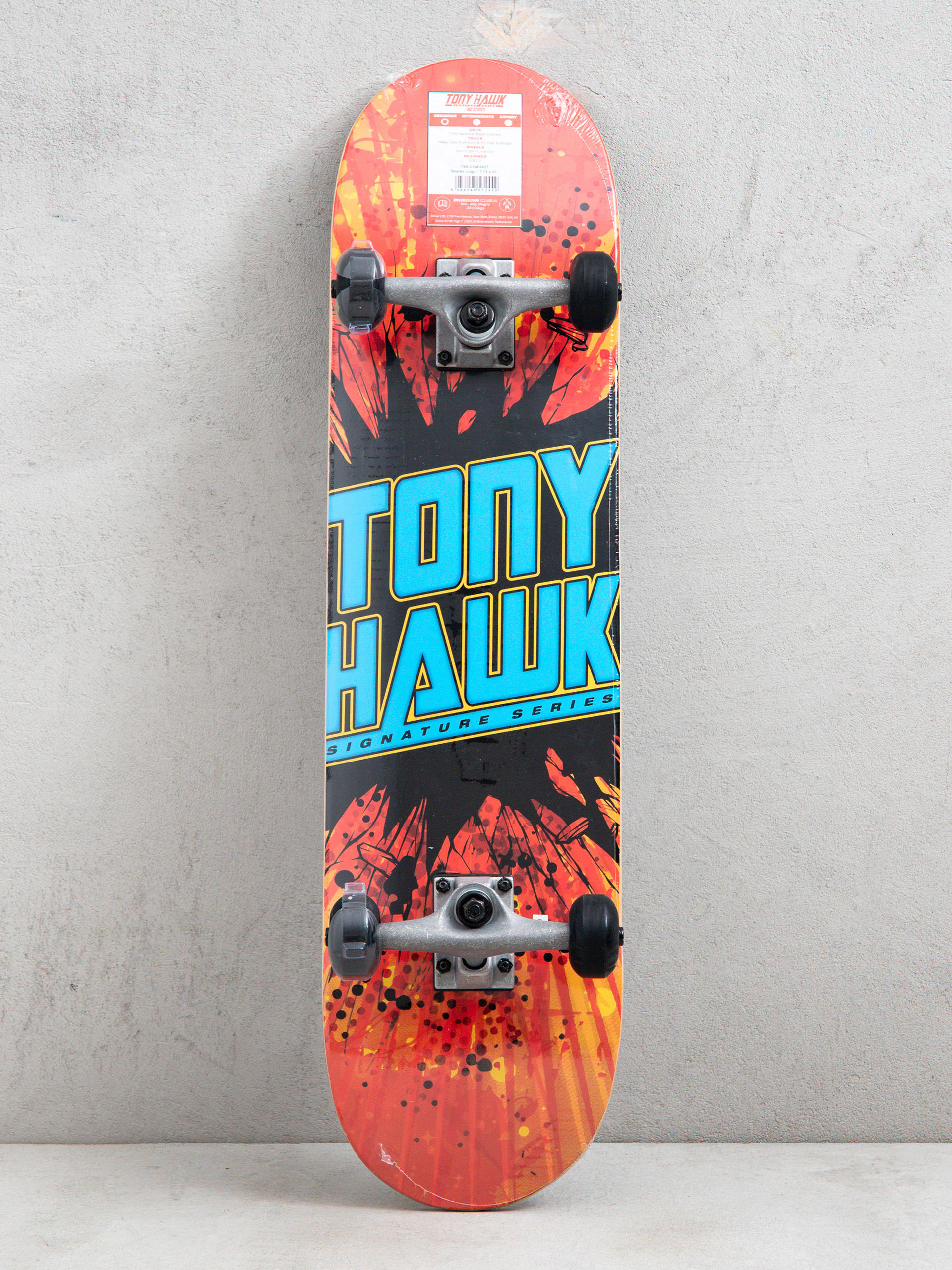 Skateboard Tony Hawk Shatter Logo (orange/blue)