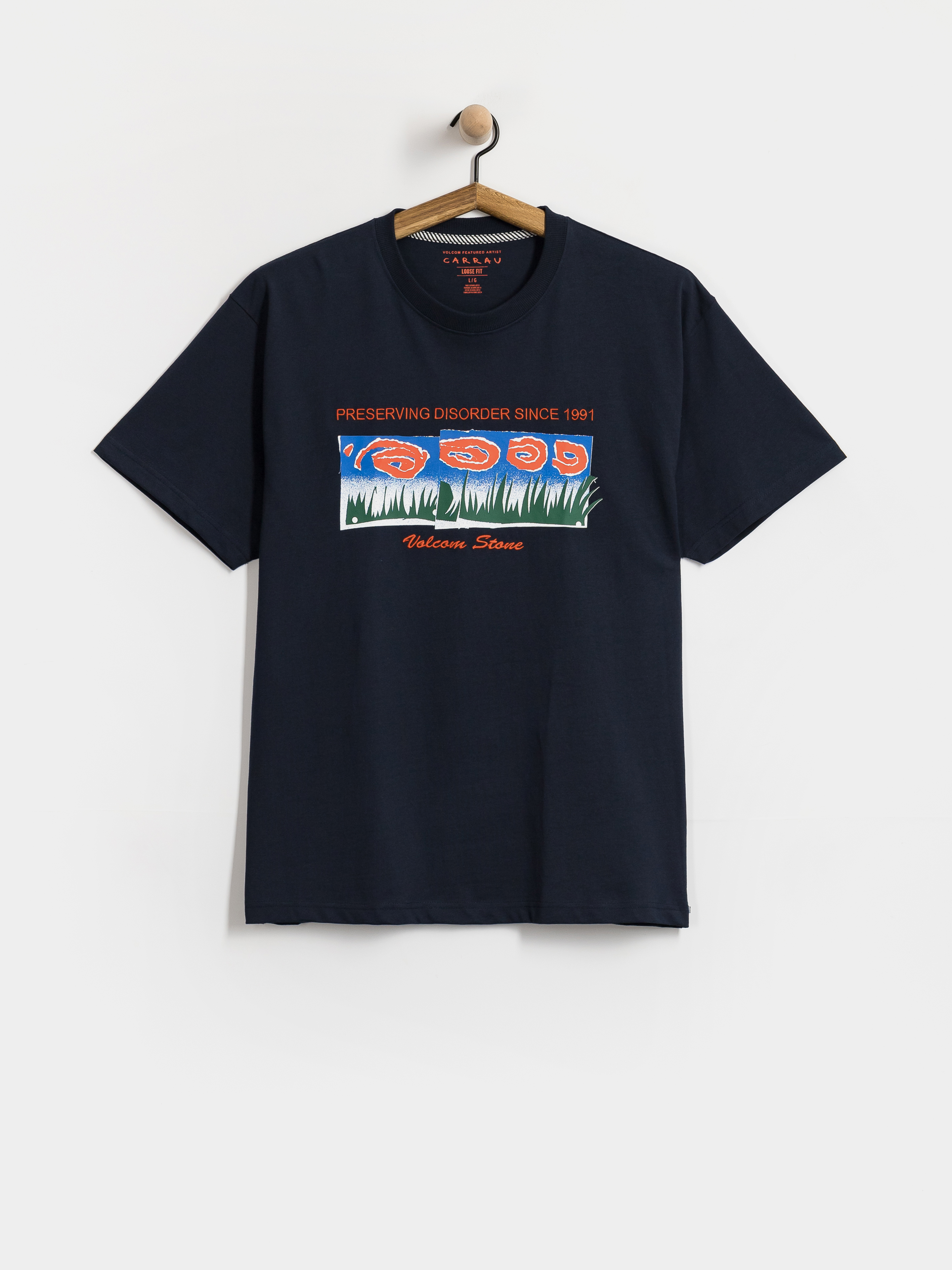Tricou Volcom Fa Carrau 1 Lse (marine)