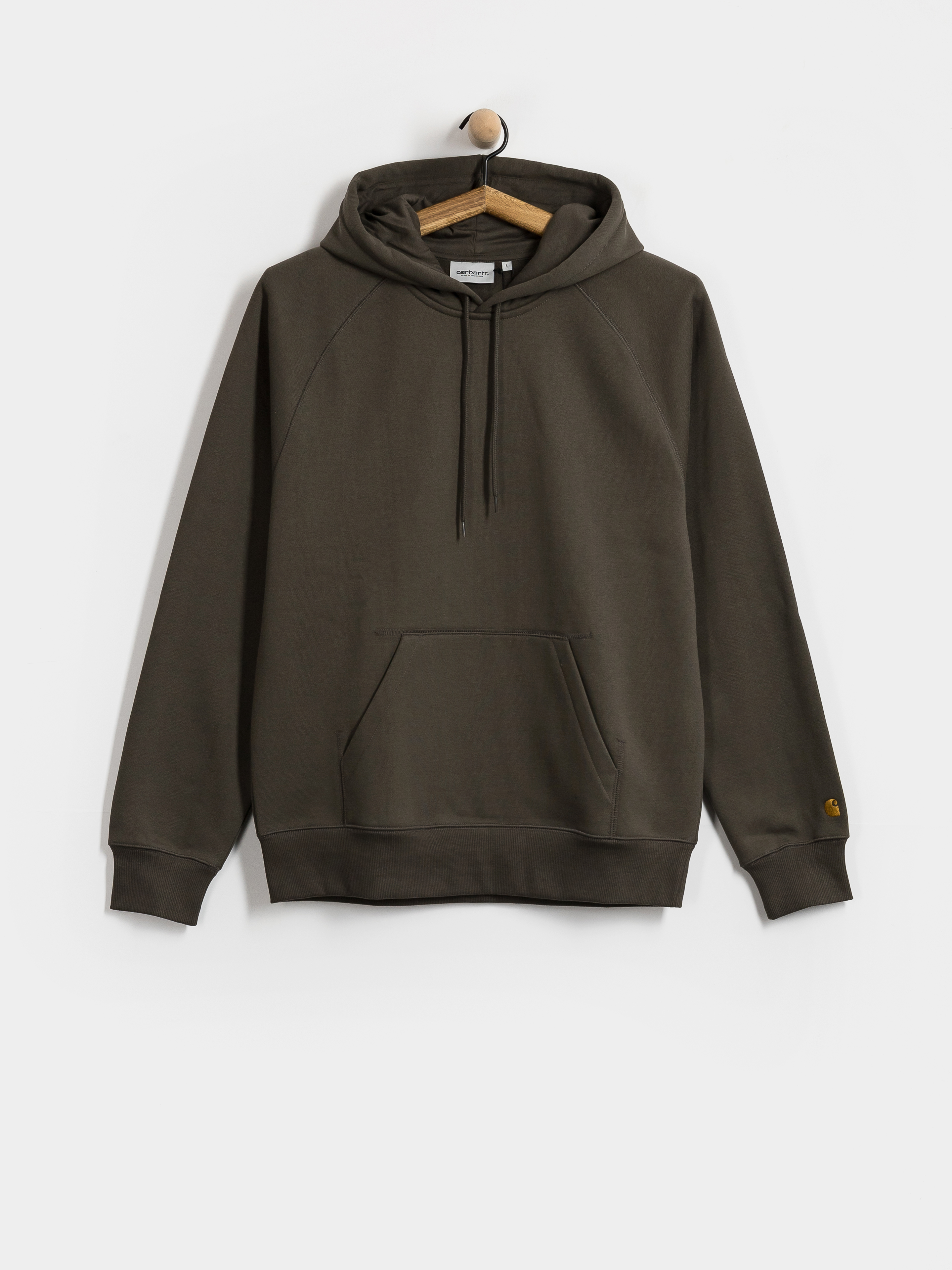 Hanorac cu glugu0103 Carhartt WIP Chase HD (shungite/gold)
