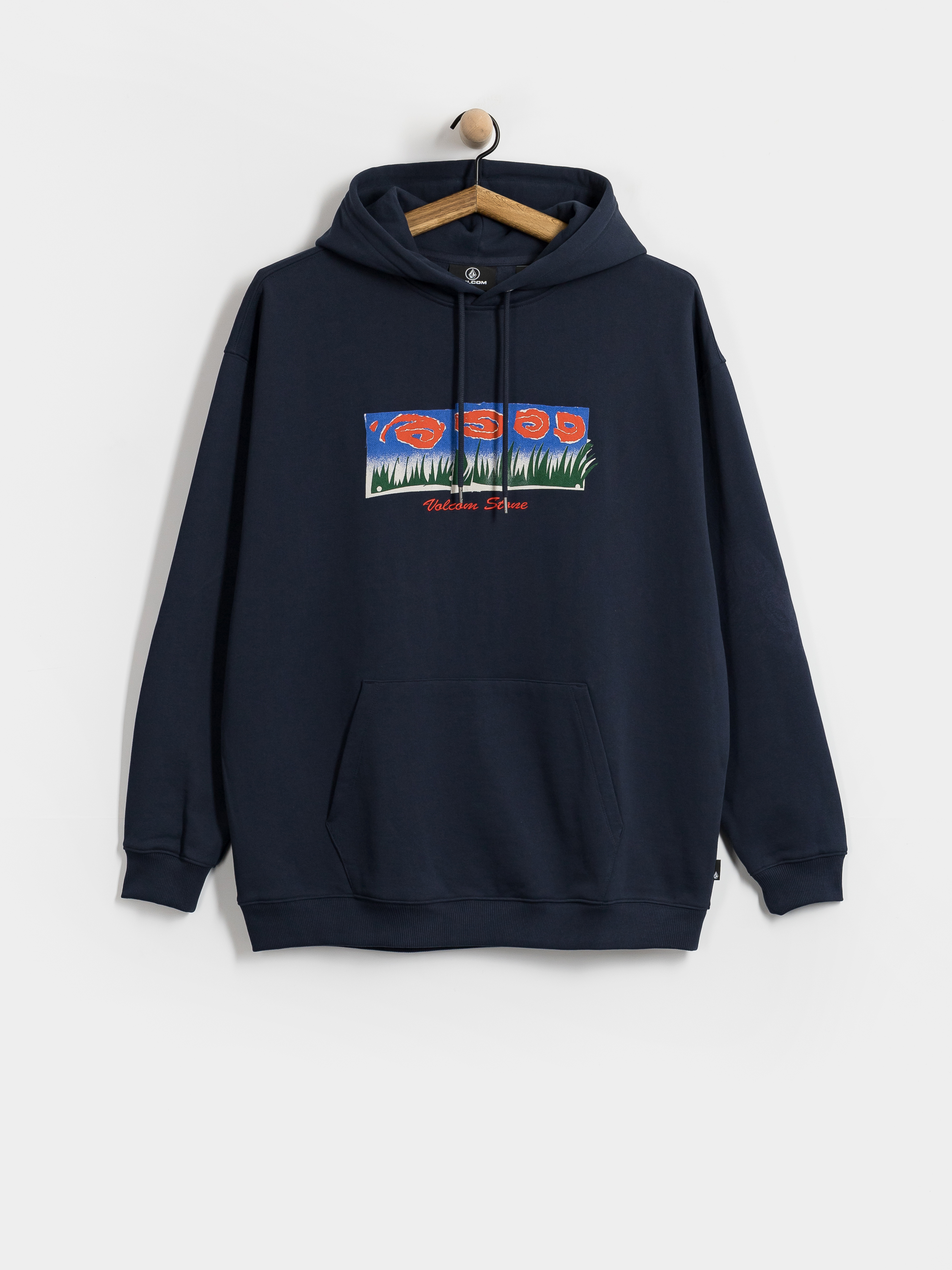 Hanorac cu glugă Volcom Fa Carrau HD (marine)
