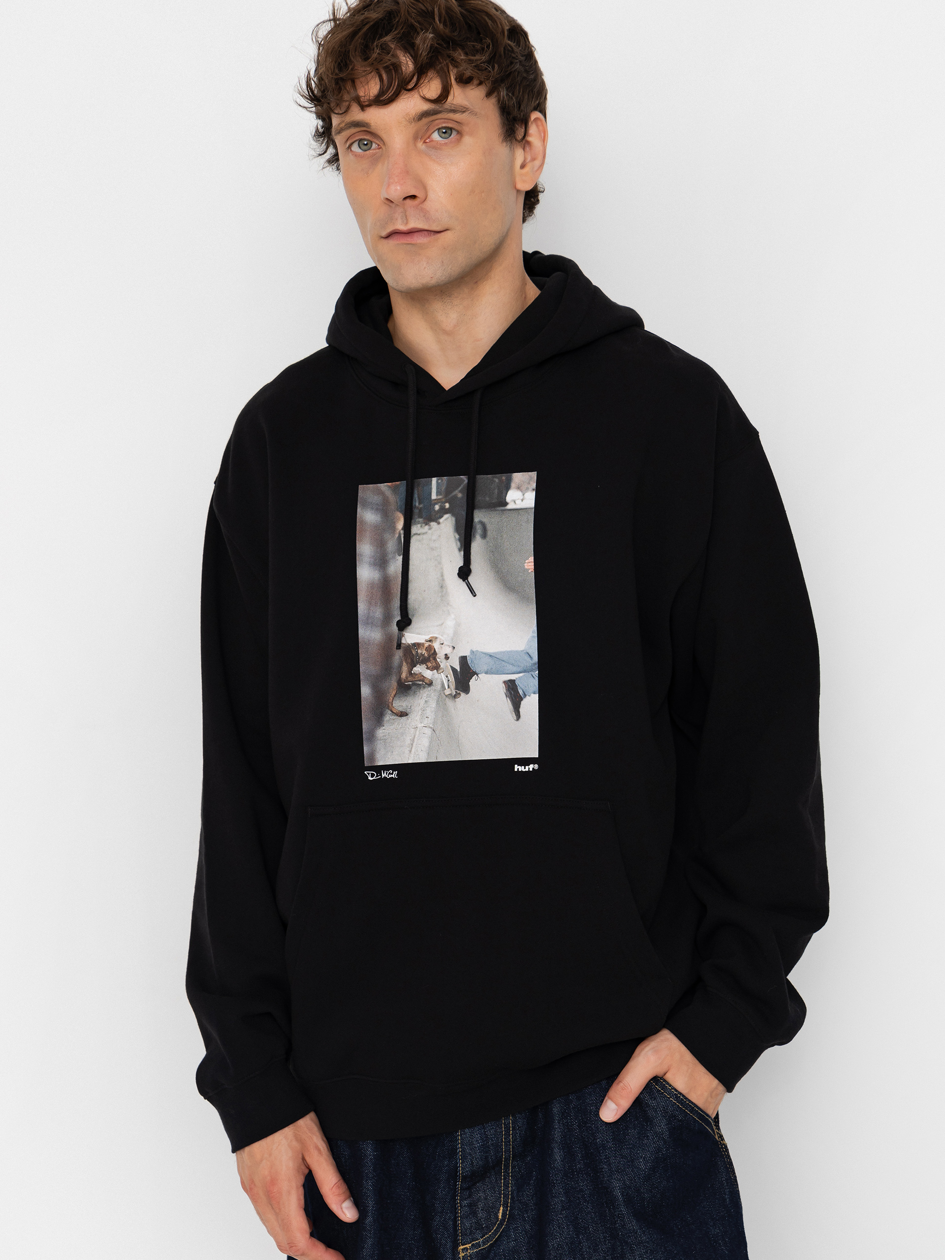 Hanorac cu glugă HUF The Angels Fly HD (black)