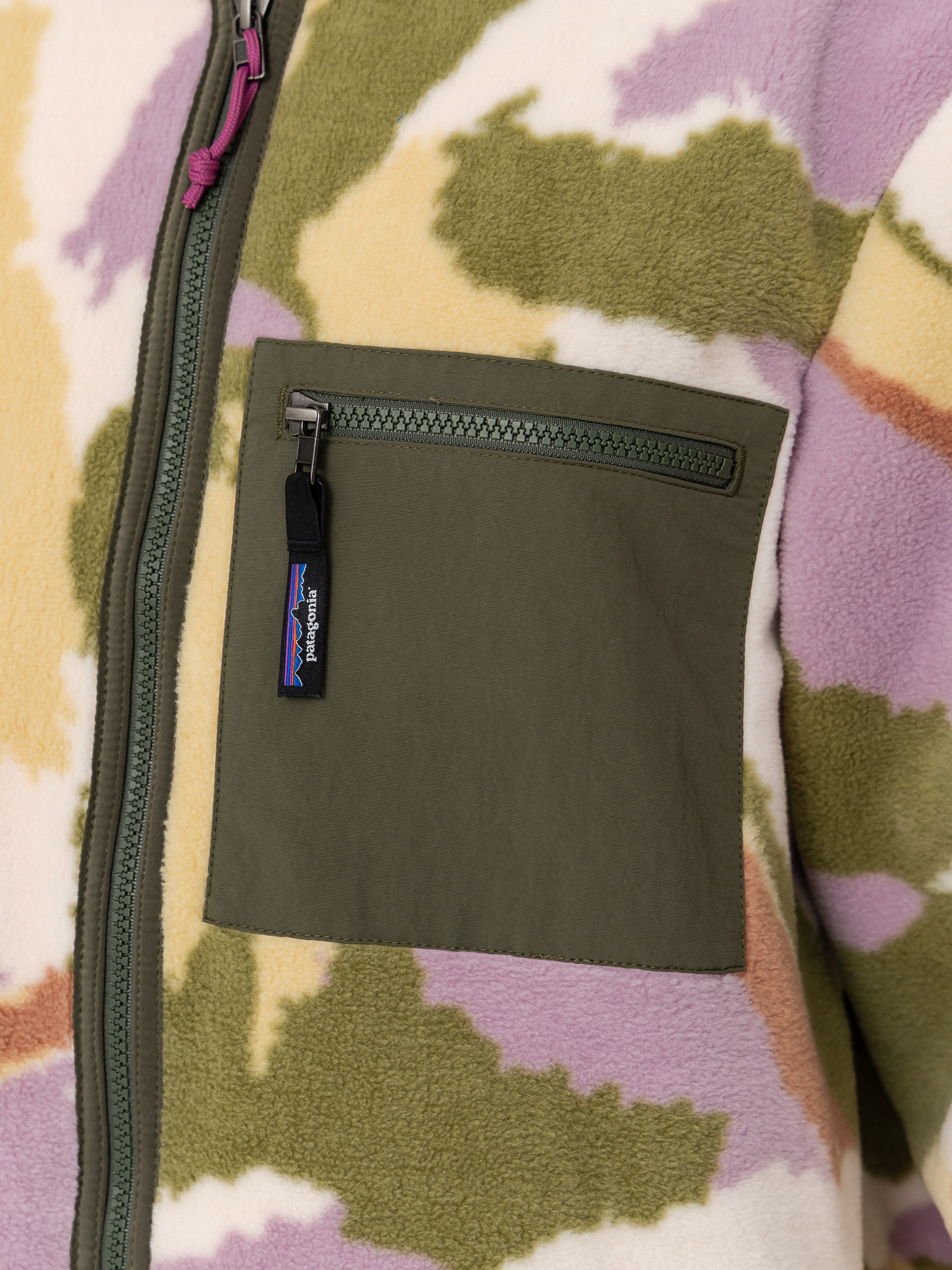 Pentru bărbați Hanorac din fleece Patagonia Synchilla (sunshine/natural)