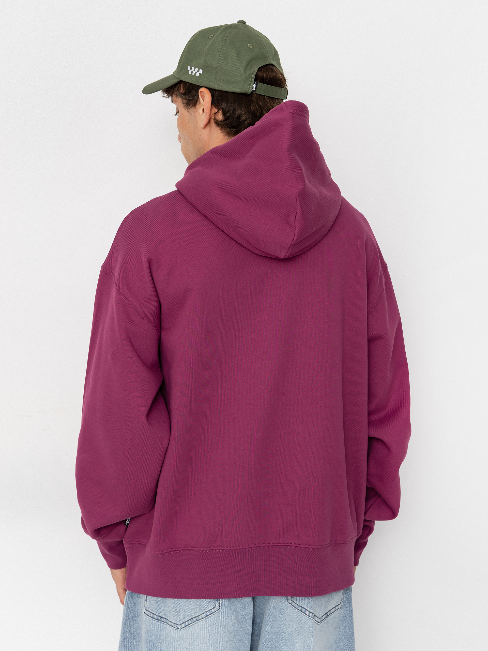 Hanorac cu glugă Vans Left Chest HD (mystic mulberry)