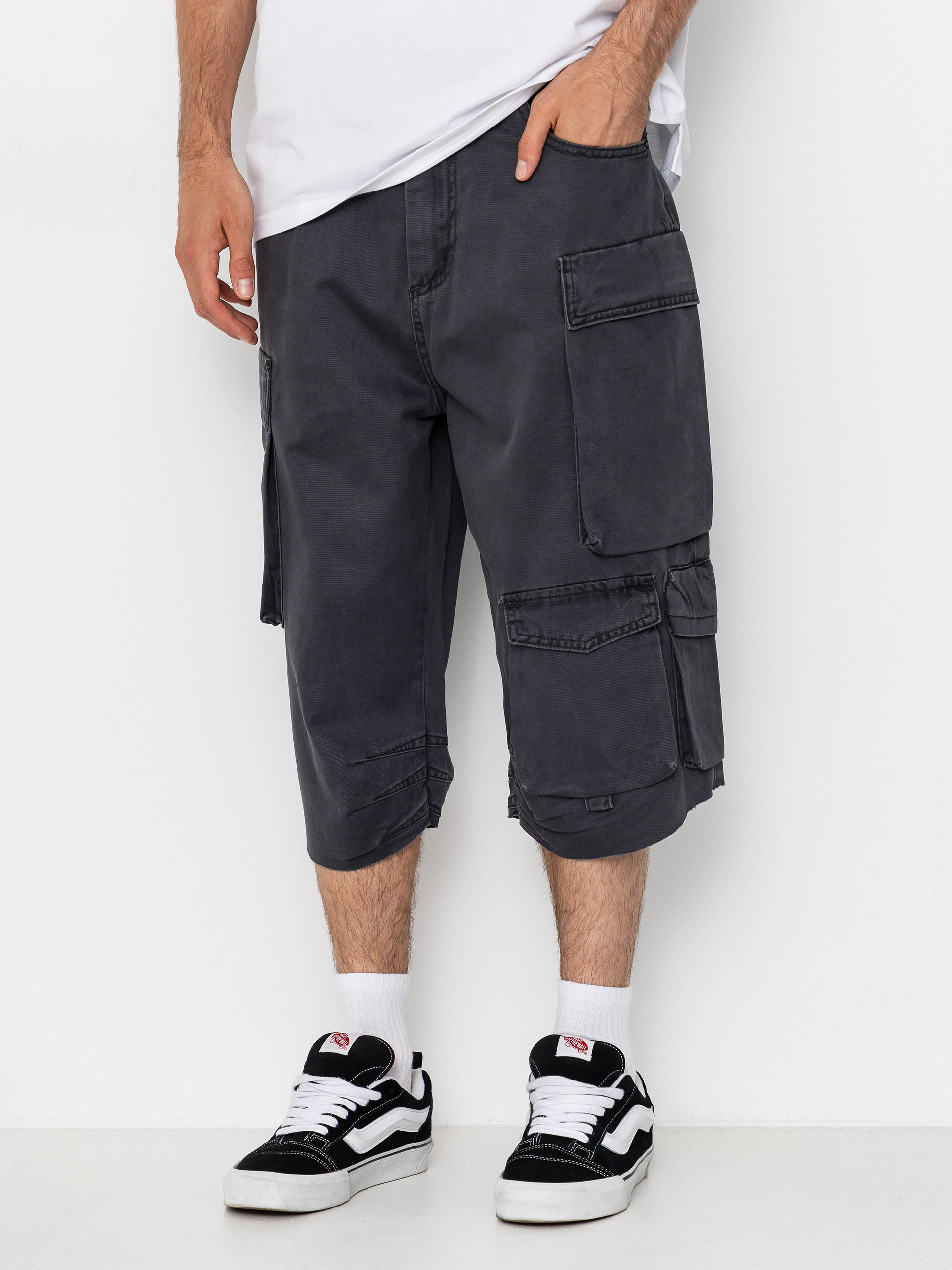 Pantaloni scurți Wasted Paris Grant (faded black)