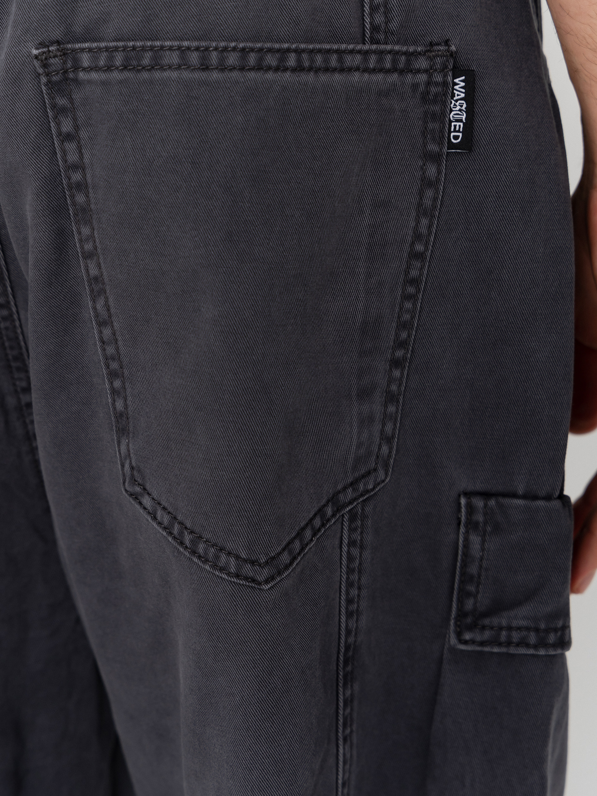 Pantaloni scurți Wasted Paris Grant (faded black)