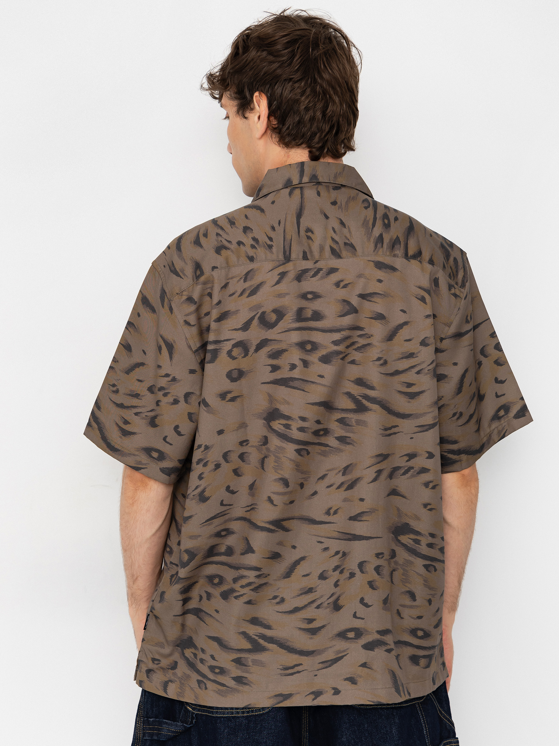 Cămașă Carhartt WIP Travon (duck feather print cypress/black)