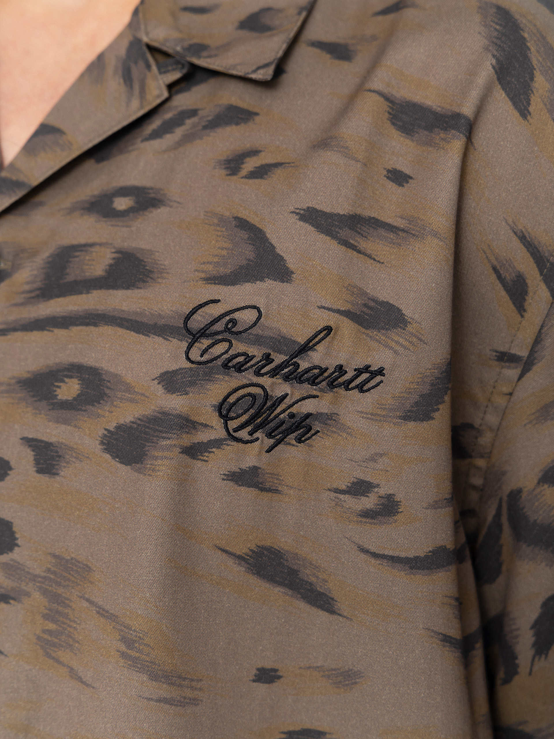 Cămașă Carhartt WIP Travon (duck feather print cypress/black)