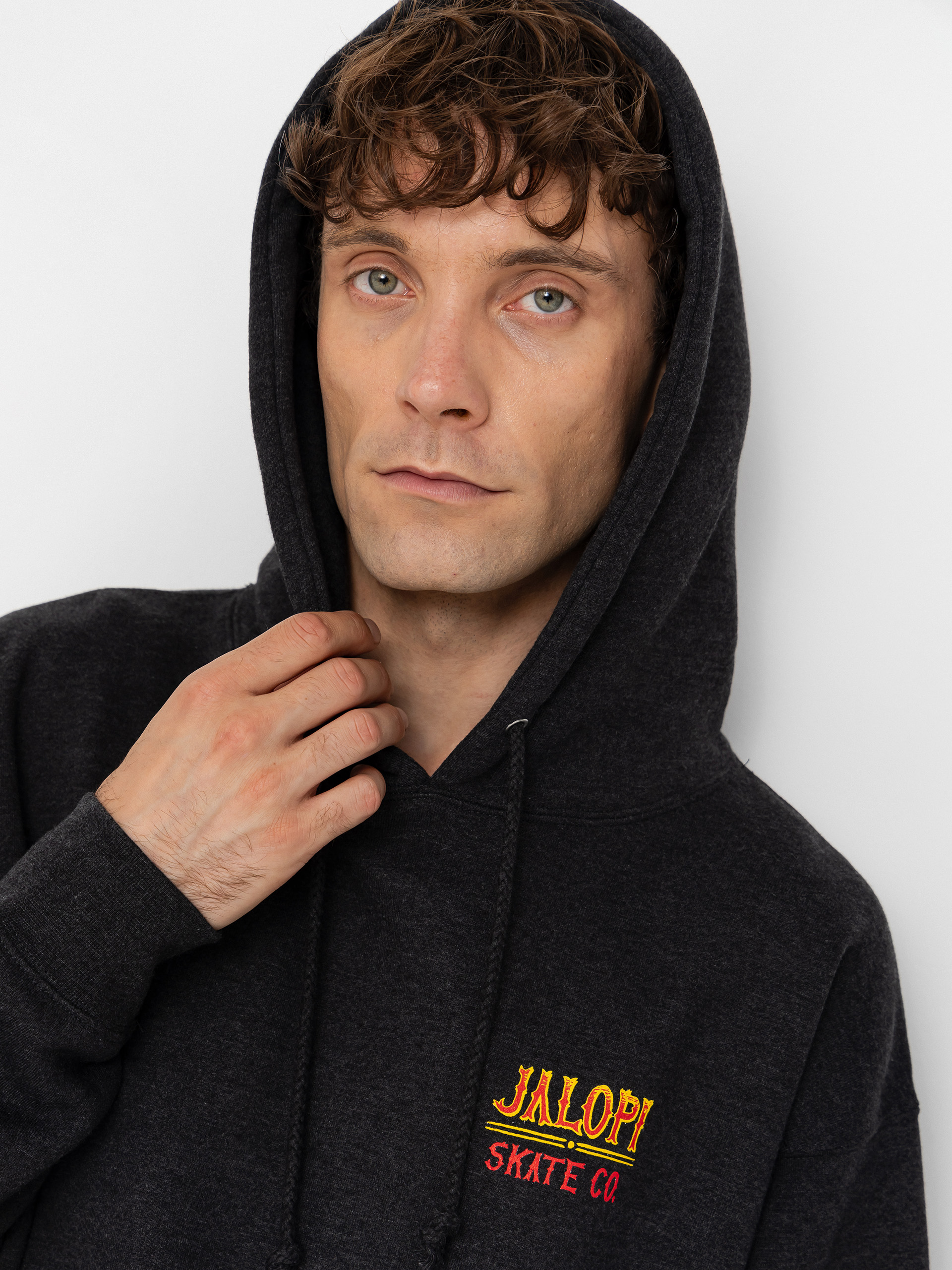Hanorac cu glugă Antihero Jalopi Returns HD (charcoal heather w/multi color prints)