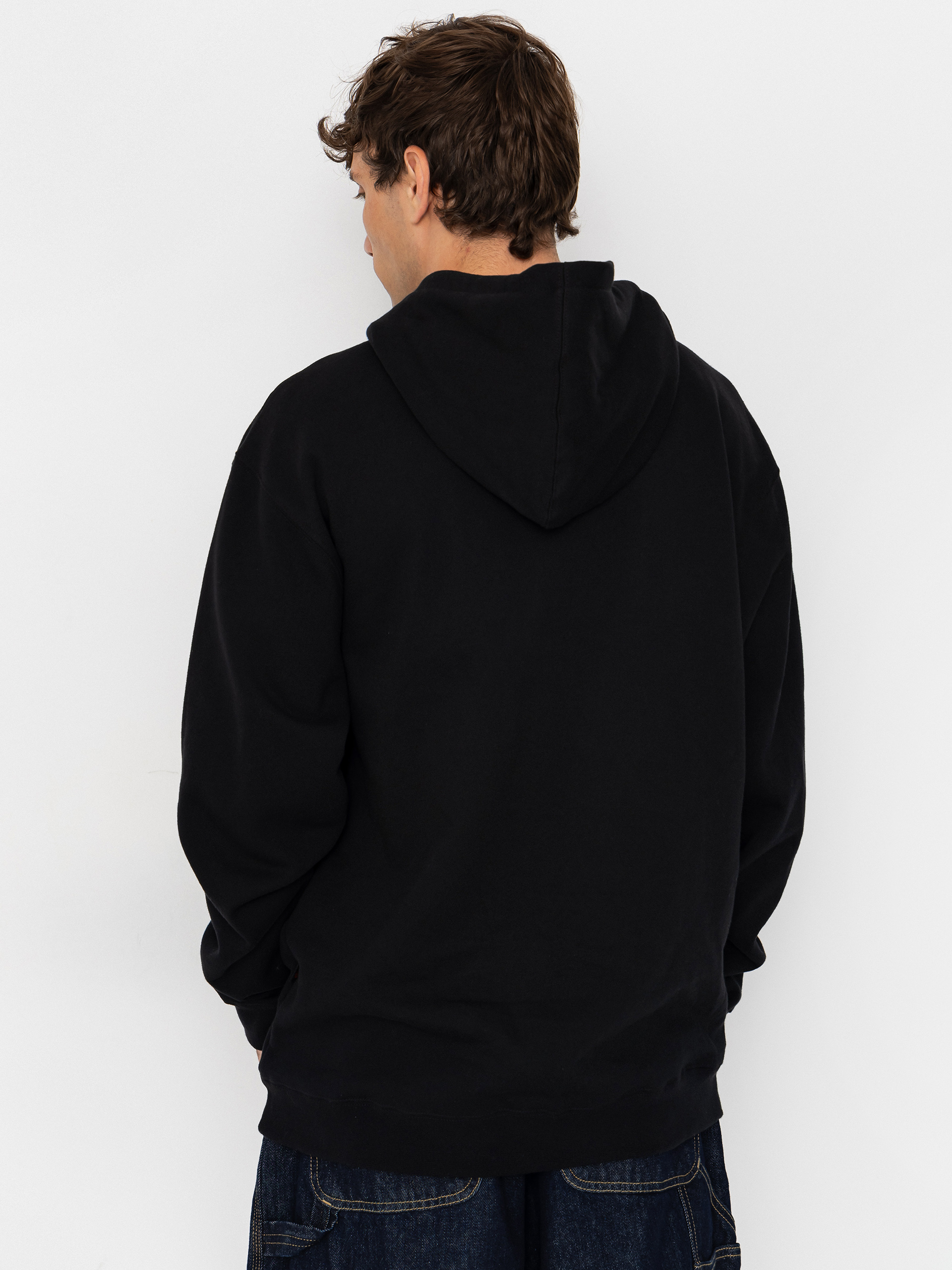 Hanorac cu glugă Spitfire Team Bighead HD (black w/red white black embroidery)