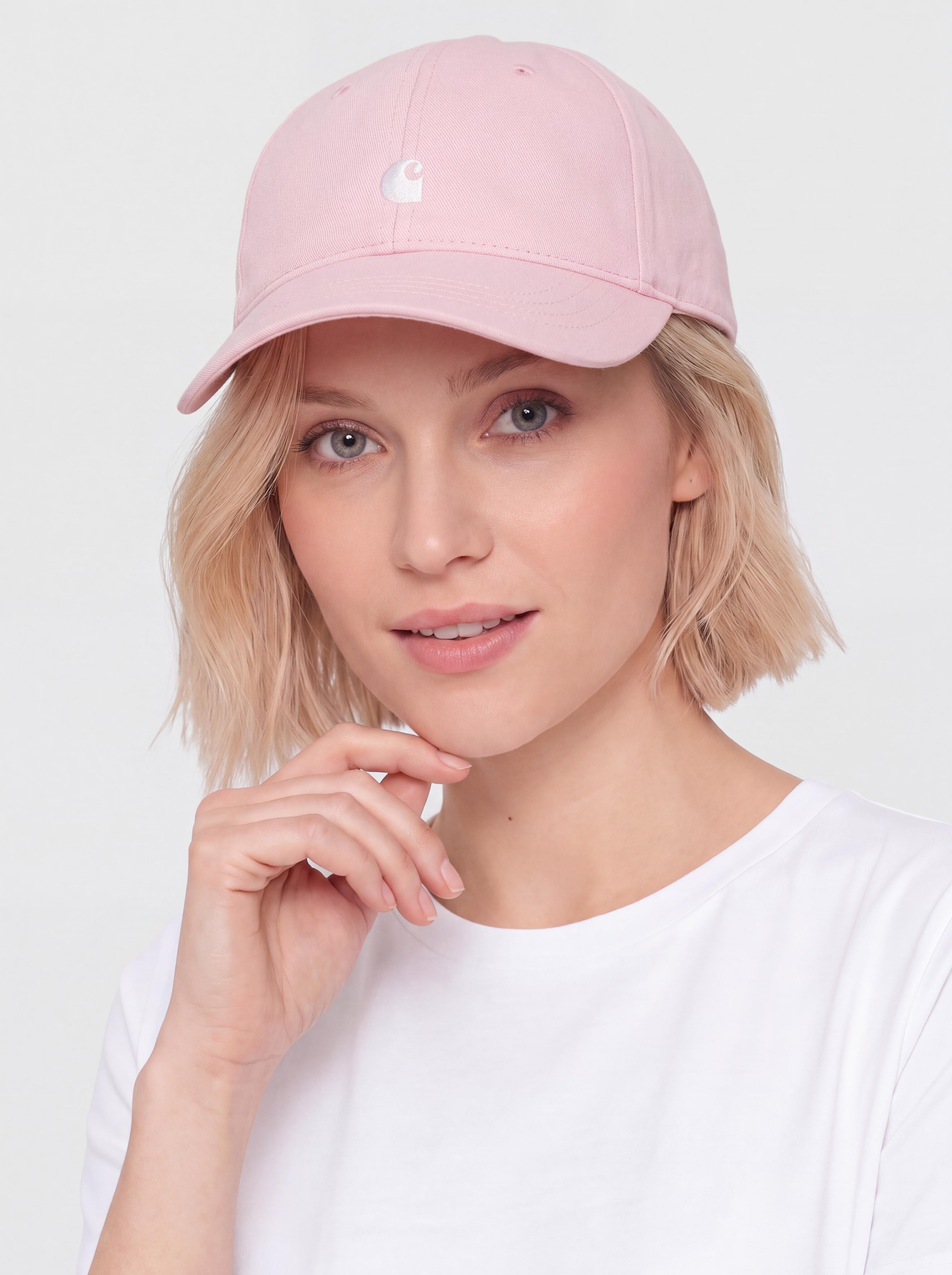 Șapcă Carhartt WIP Madison Logo Wmn (air pink/white)
