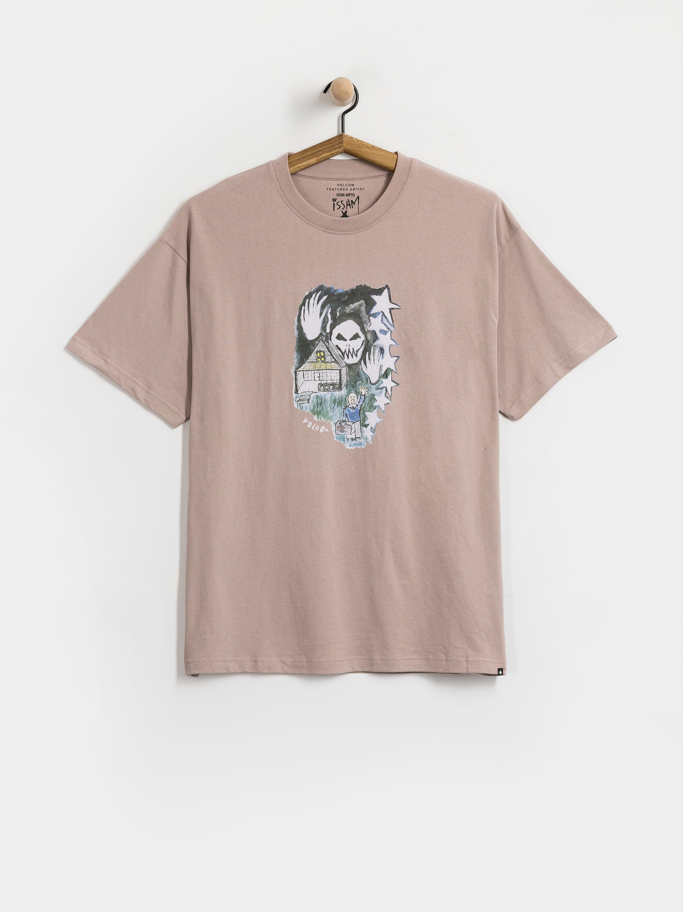 Tricou Volcom Fa Issam Auptel Lse (bark brown)