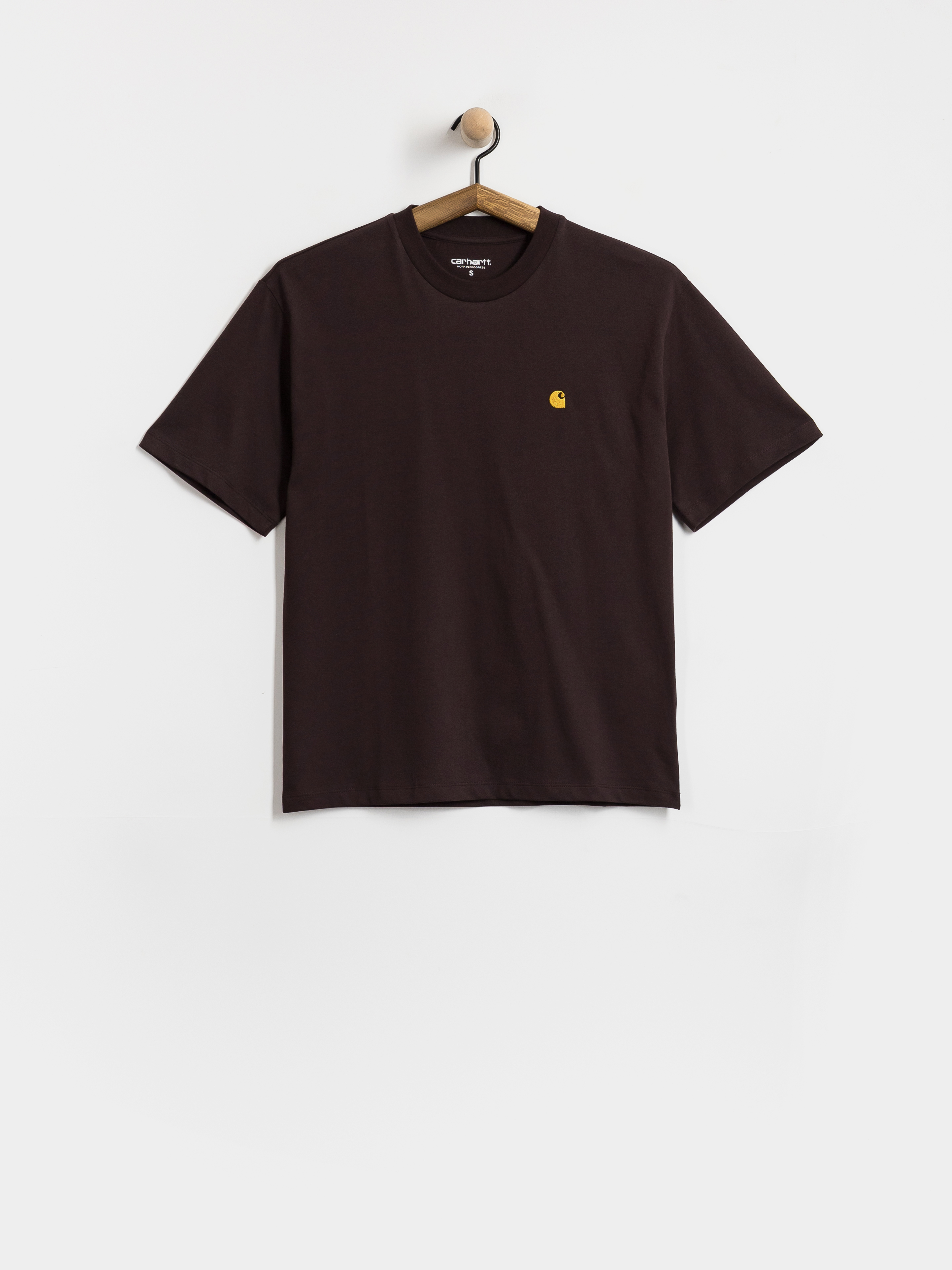 Tricou Carhartt WIP Chase Wmn (palisander/gold)