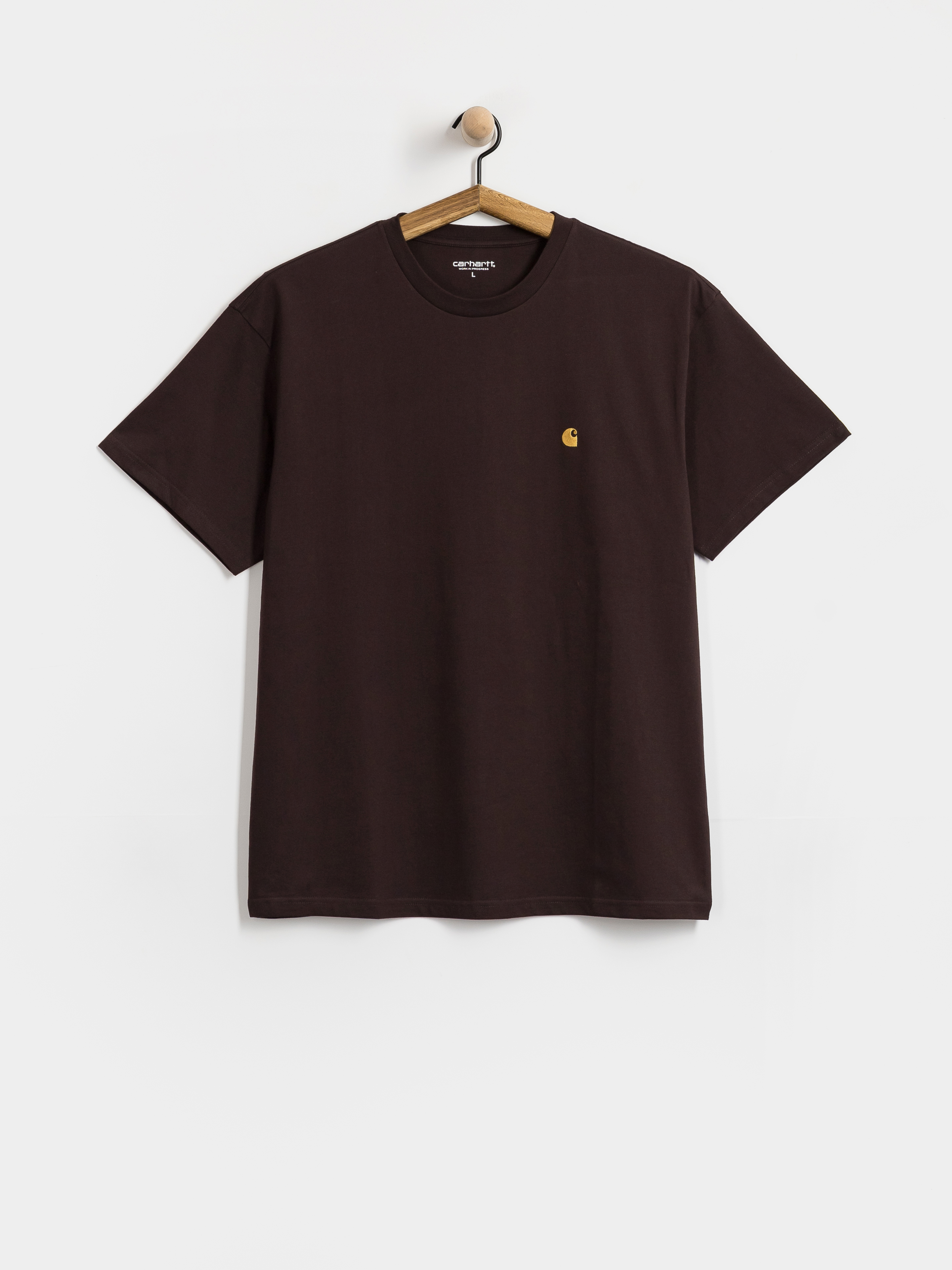 Tricou Carhartt WIP Chase (palisander/gold)