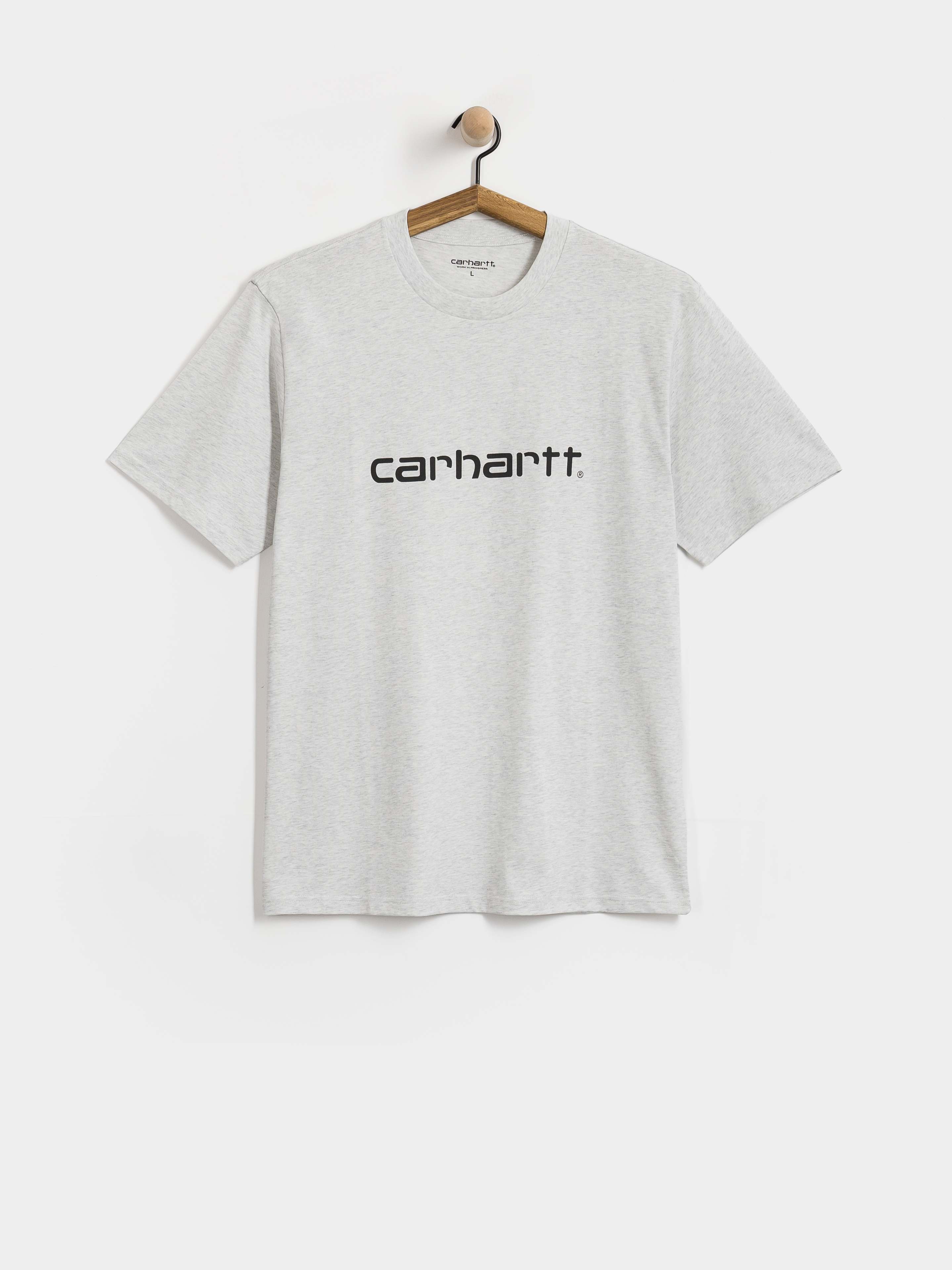 Tricou Carhartt WIP Script (ash heather/graphite)