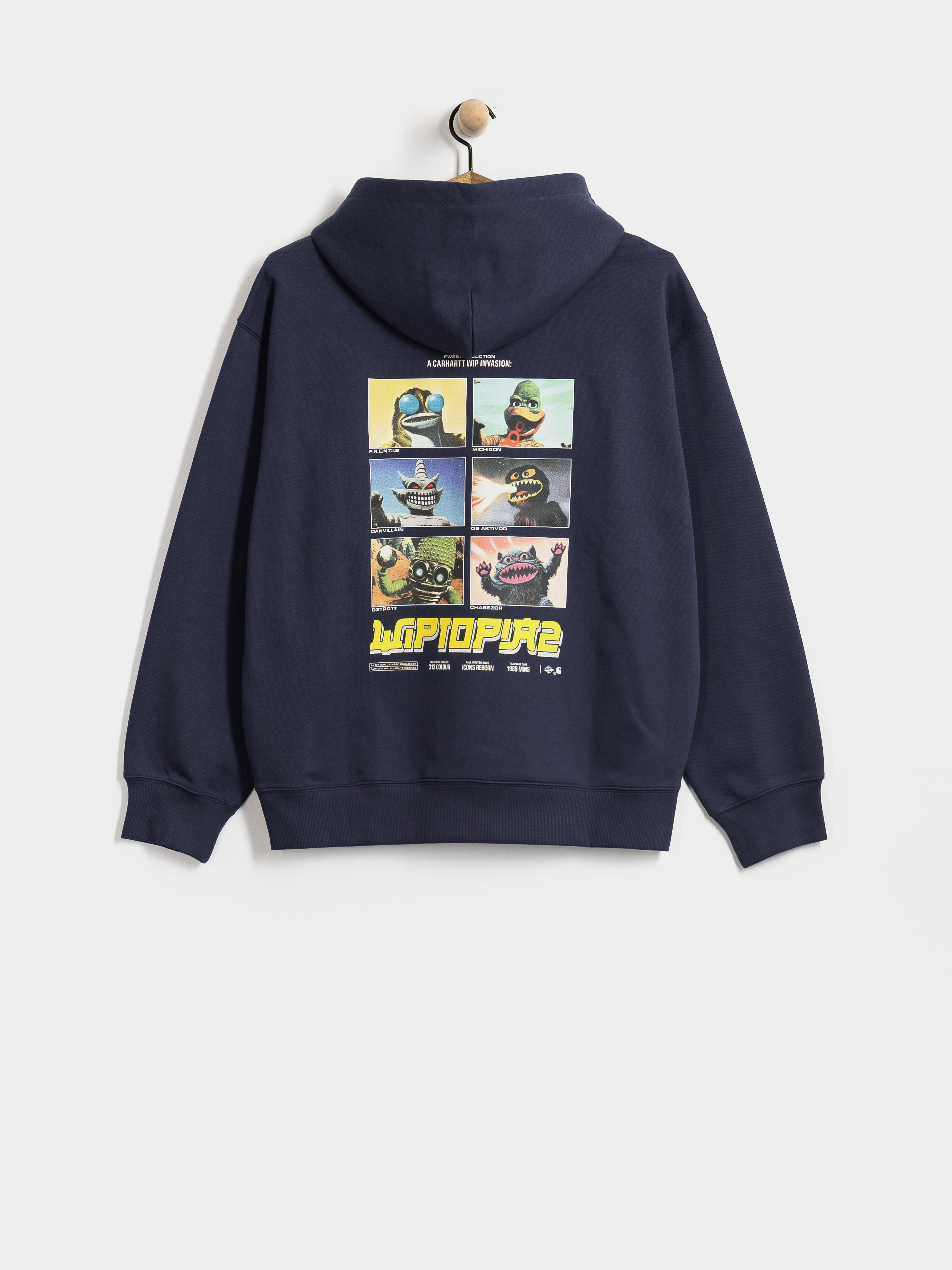 Hanorac cu glugă Carhartt WIP Wiptopia II HD (blue)