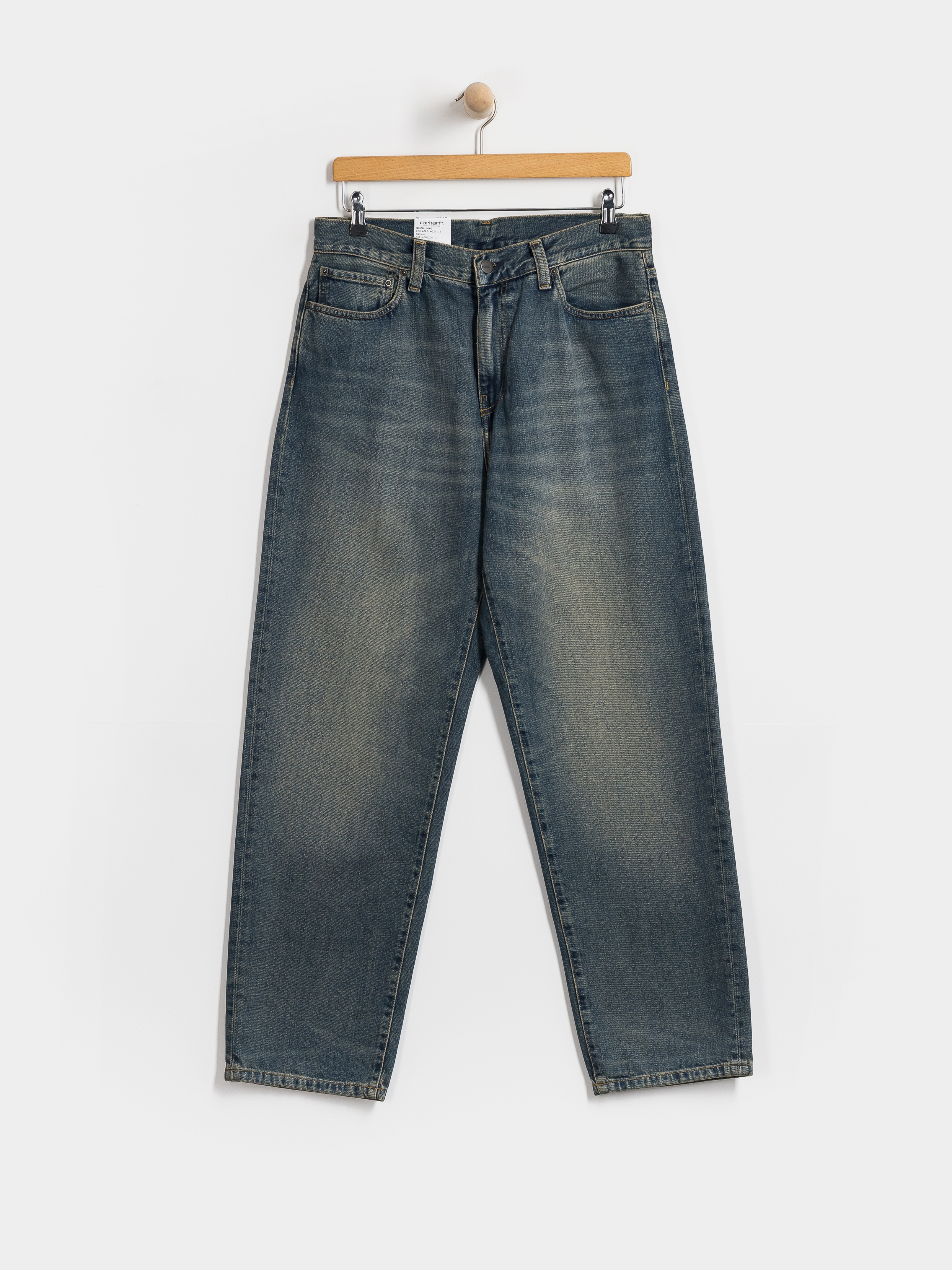 Pantaloni Carhartt WIP Aaron (blue/worn used wash)