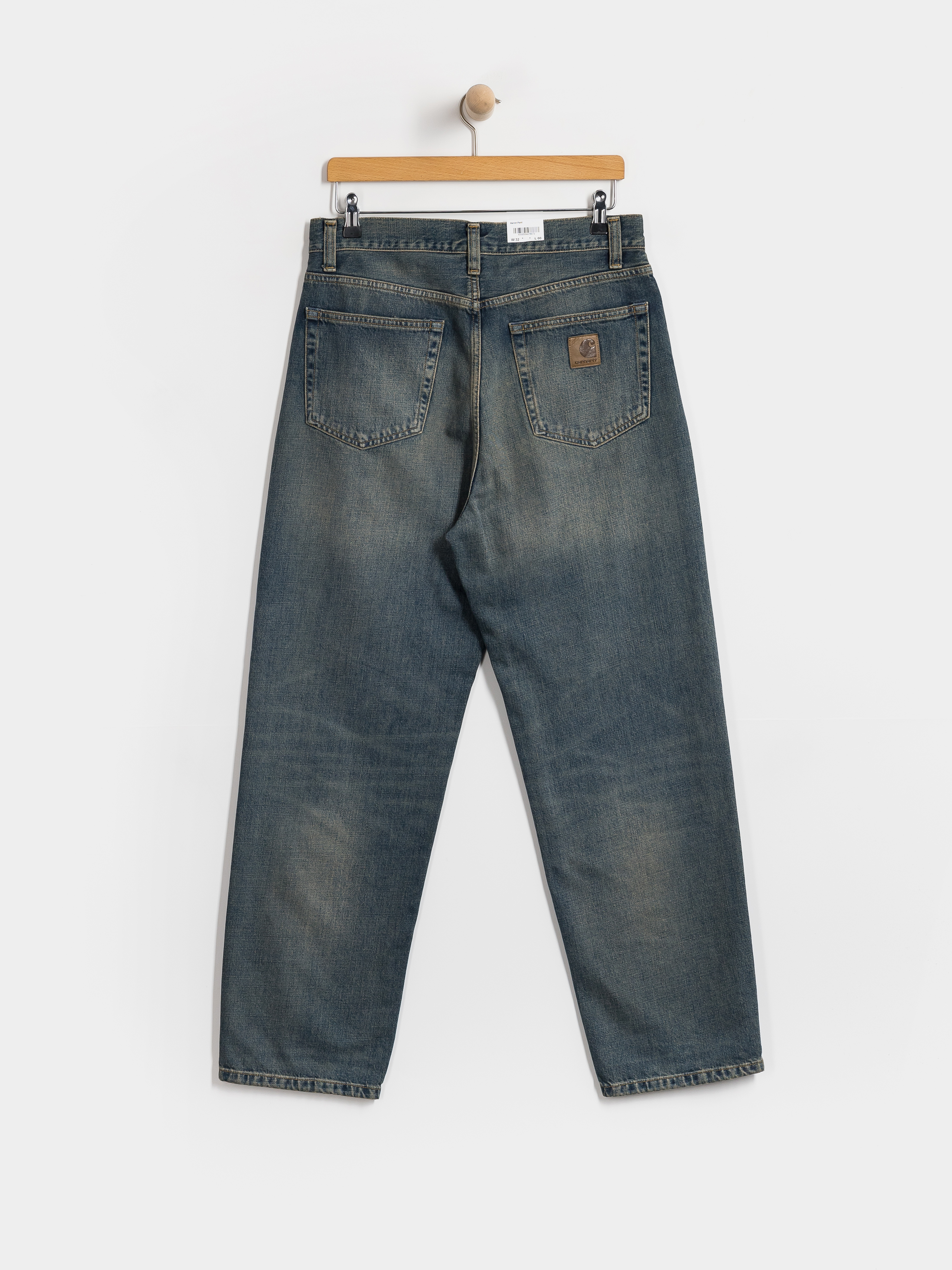 Pantaloni Carhartt WIP Aaron (blue/worn used wash)