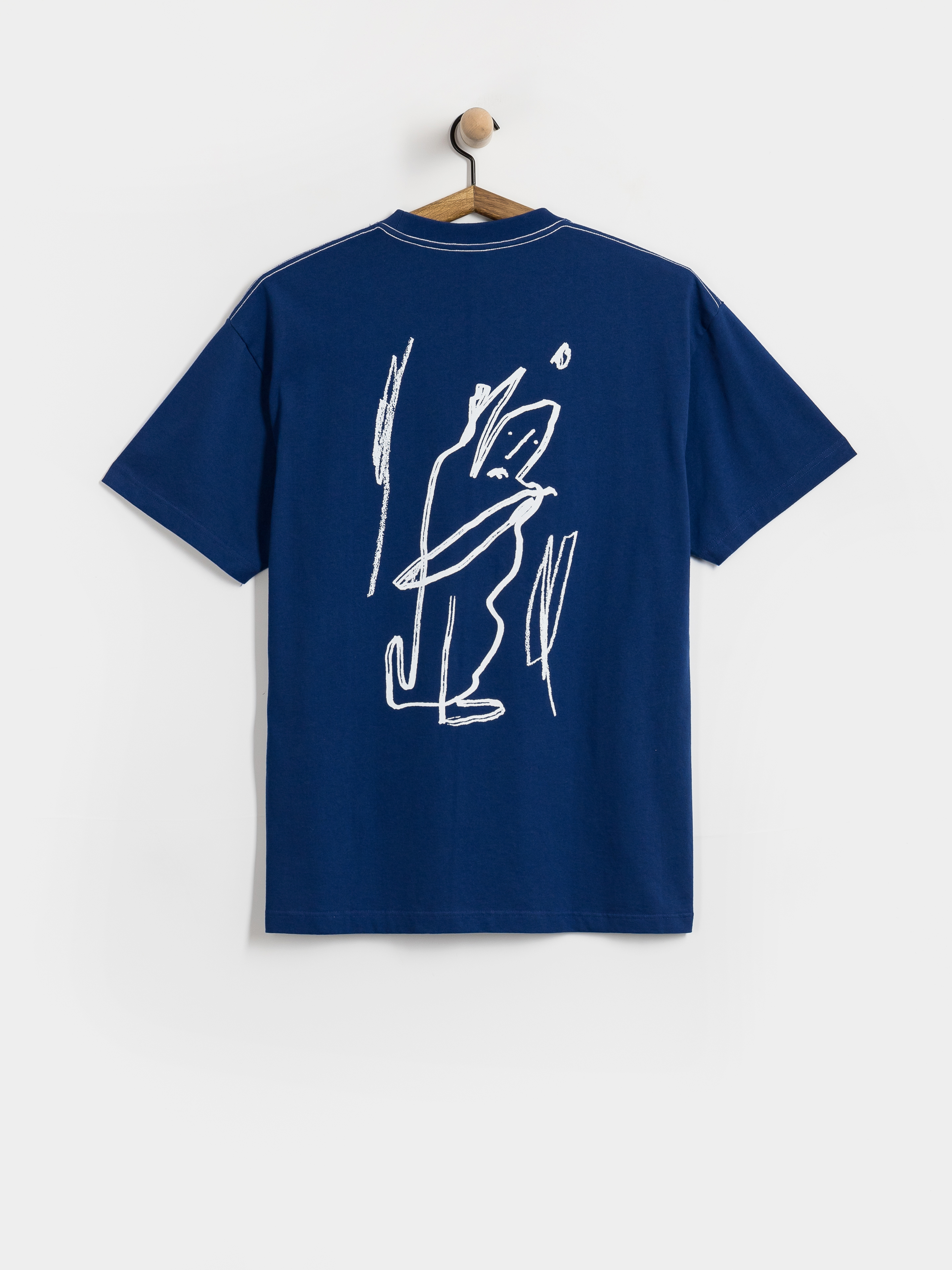 Tricou Polar Skate Contrast Doodle (ultramarine/white)