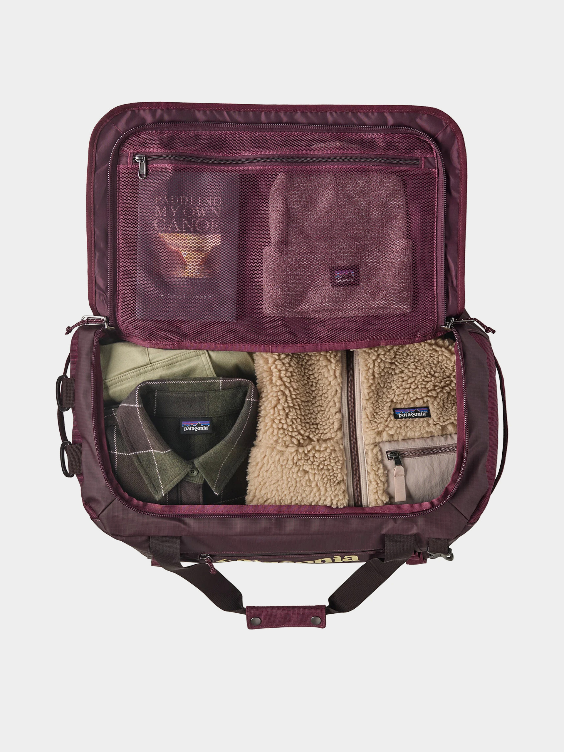 Geantă Patagonia Black Hole Duffel 40L (berry fig)