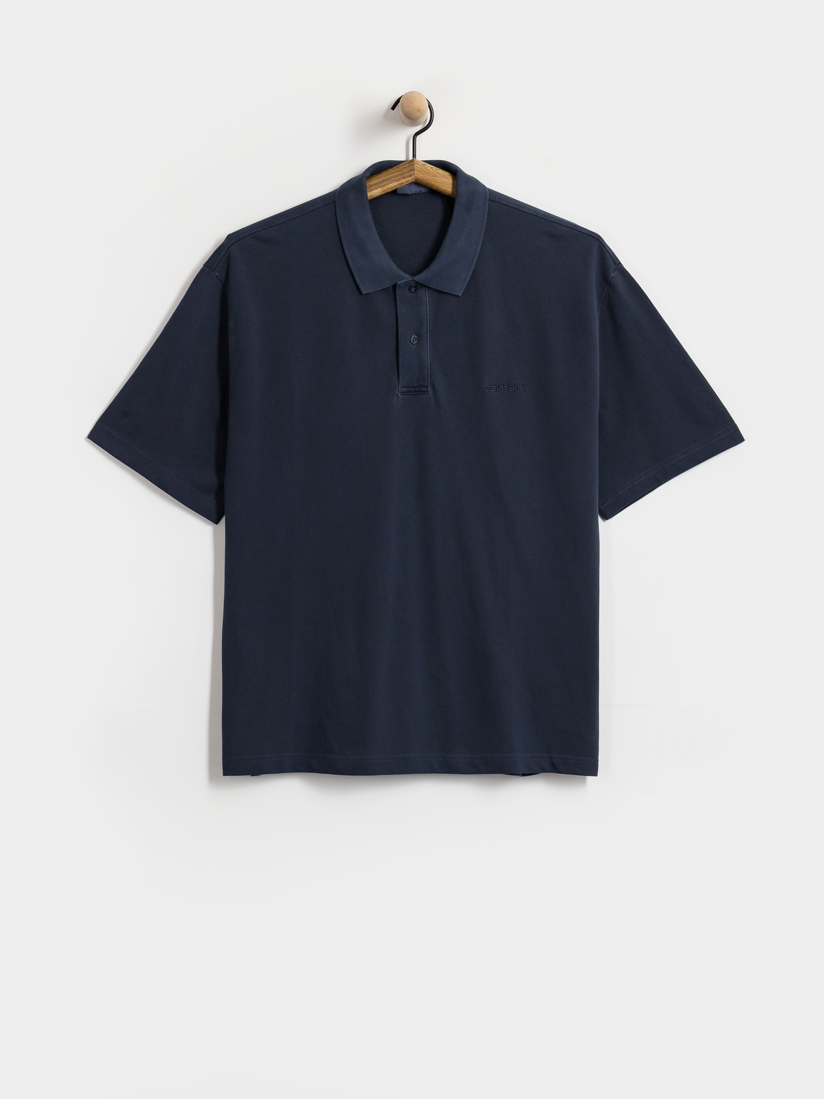 Tricou Carhartt WIP Wayne Polo (dark navy/garment dyed)