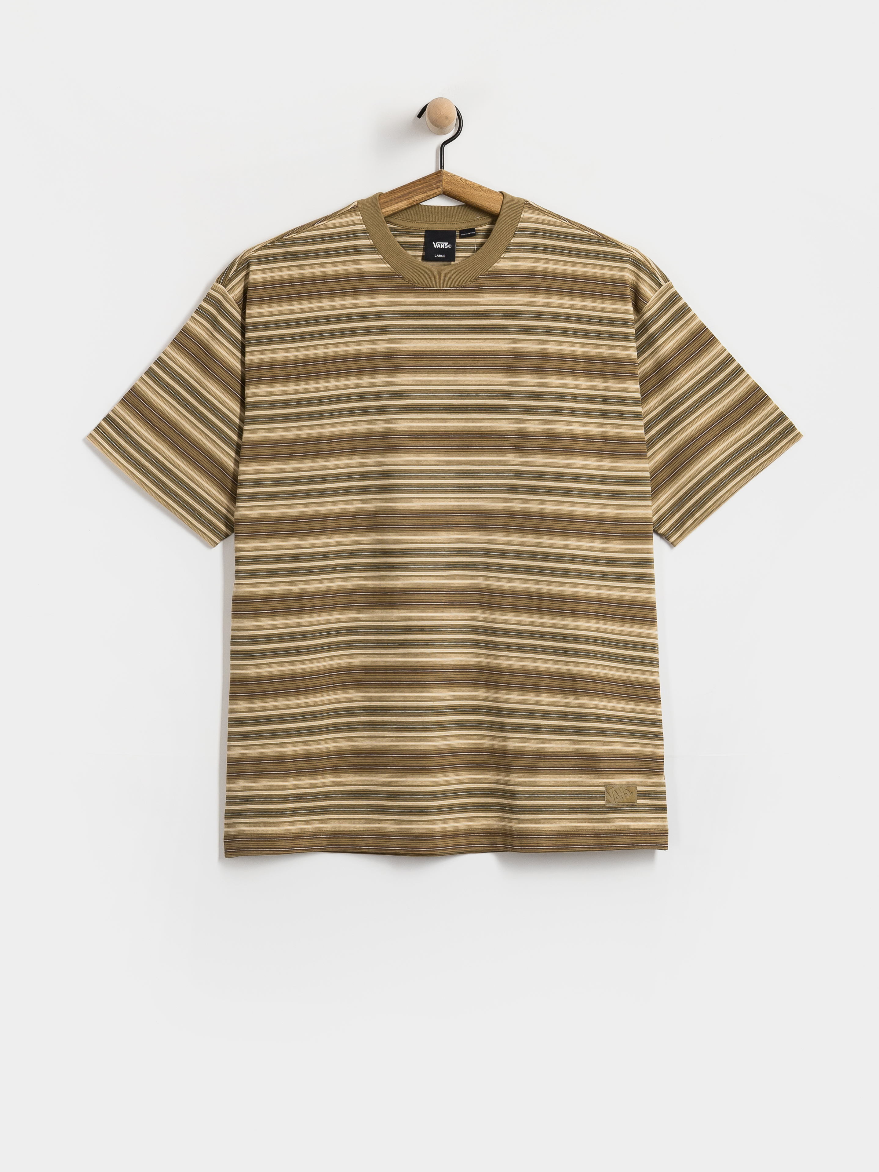 Tricou Vans Stripe Ringer Loose (olive brown)