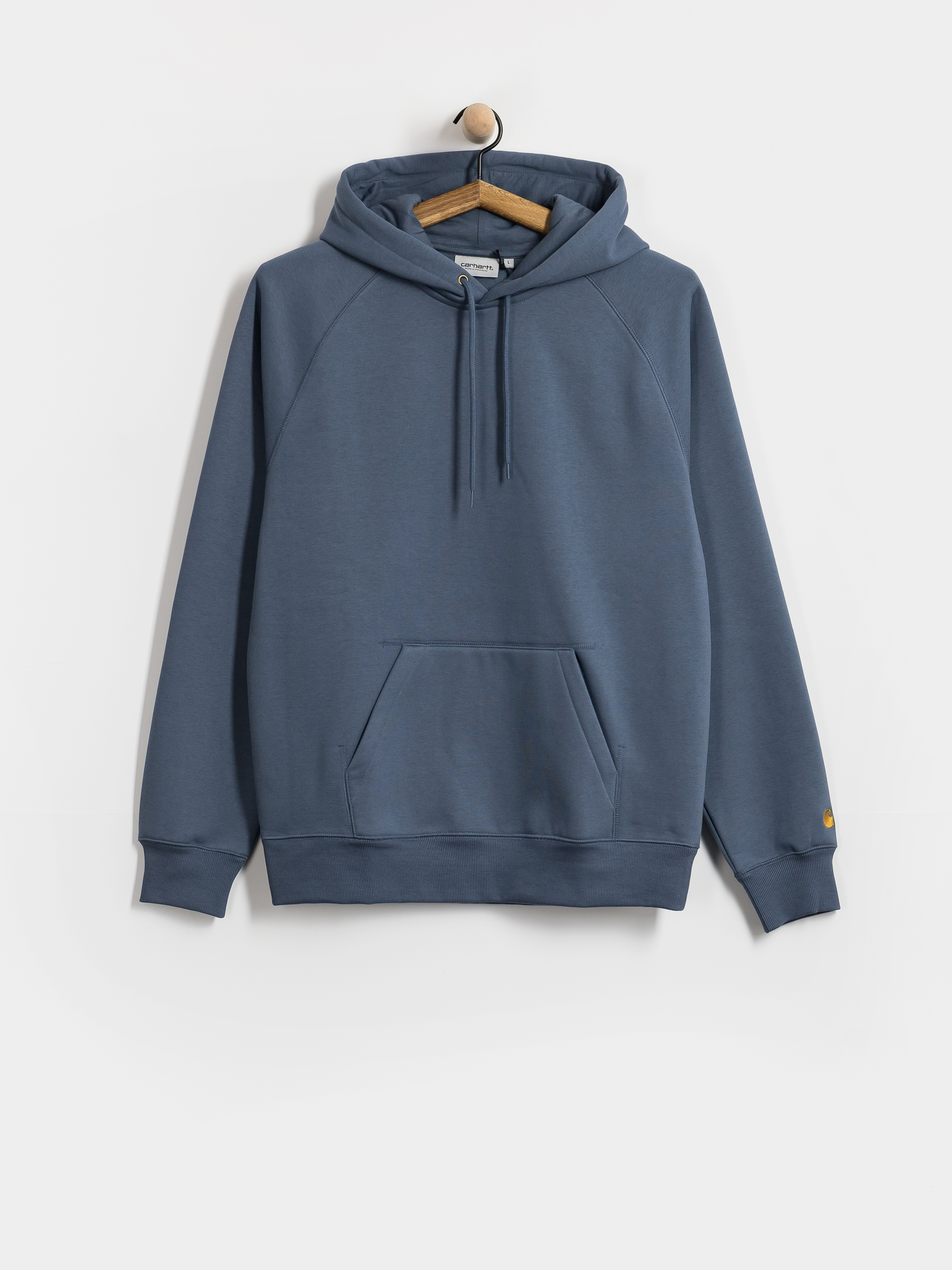 Hanorac cu glugă Carhartt WIP Chase HD (icesheet/gold)