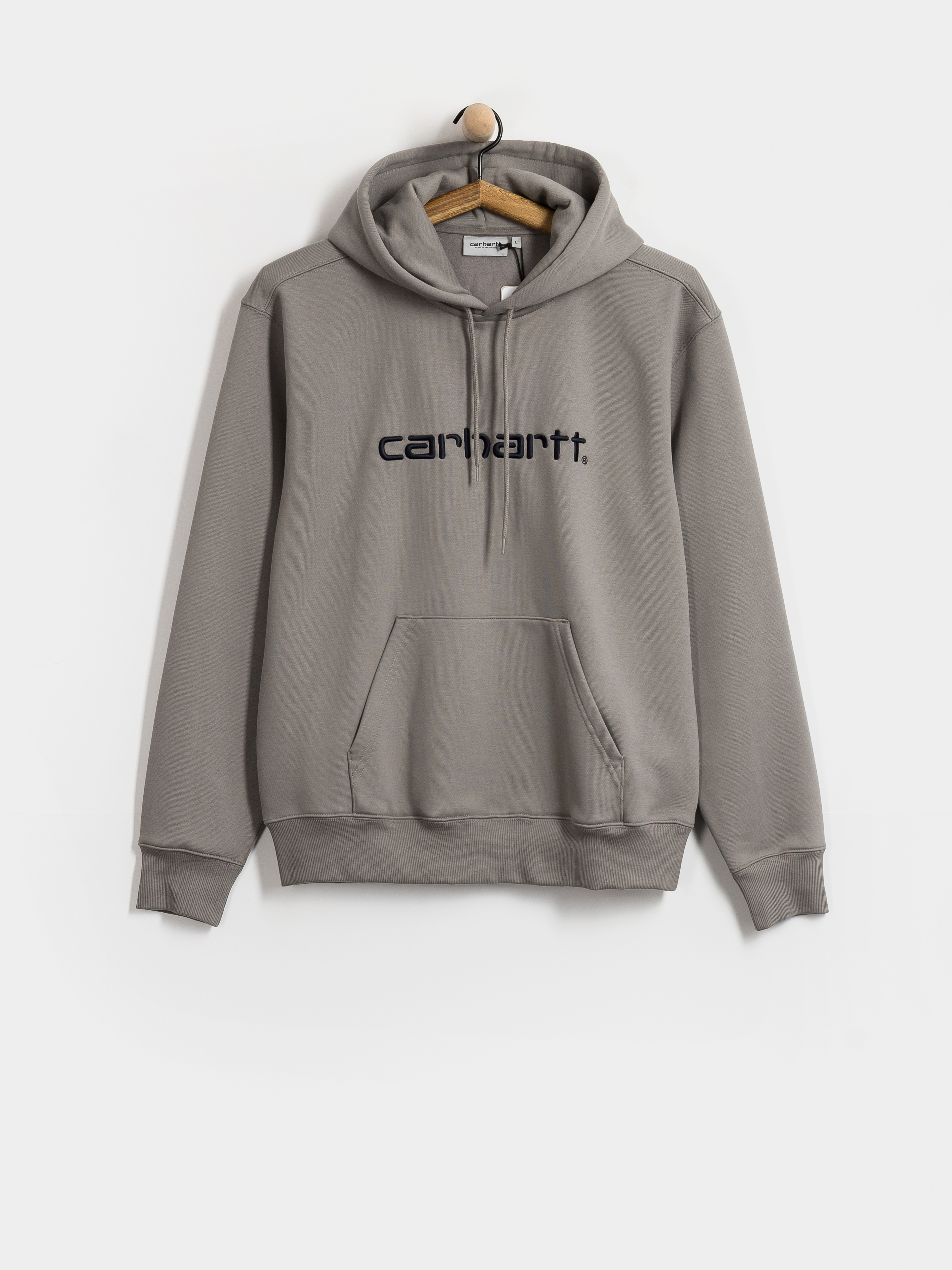 Hanorac cu glugu0103 Carhartt WIP Carhartt HD (shady grey/dark navy)