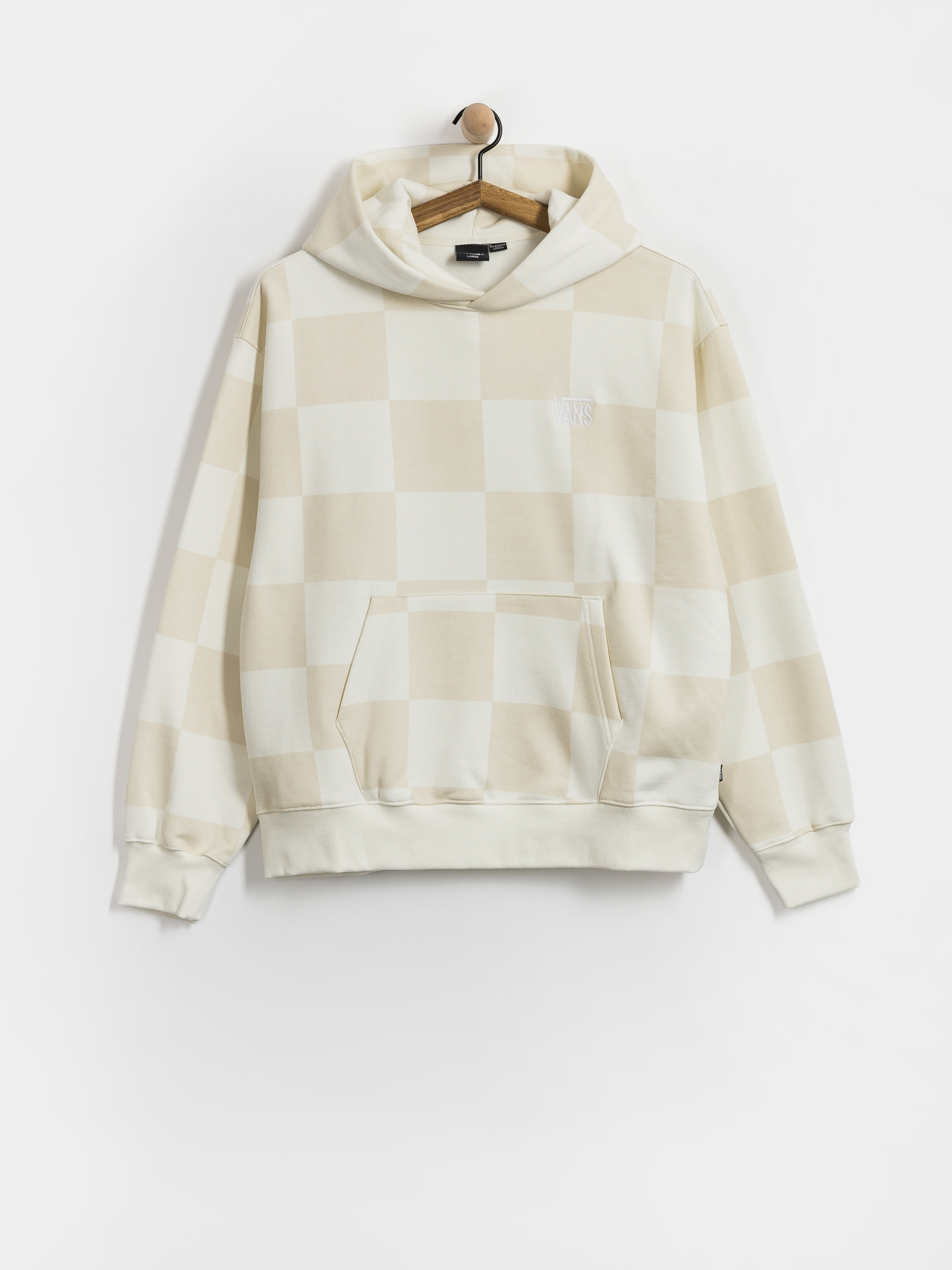Hanorac cu glugă Vans Tonal Check Stretch Logo HD