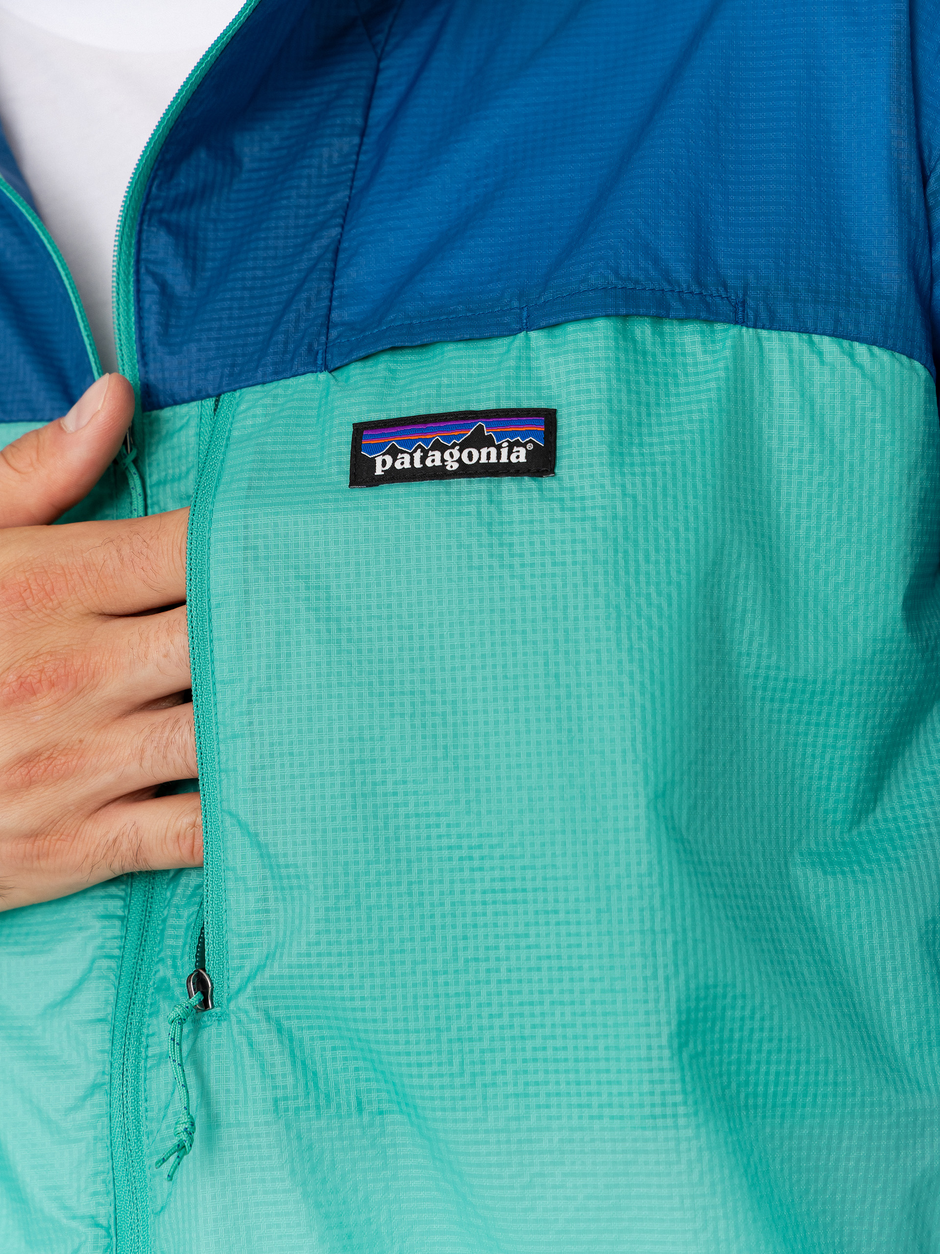 Geacă Patagonia Houdini Stash 1/2 Zip (aqua stone)