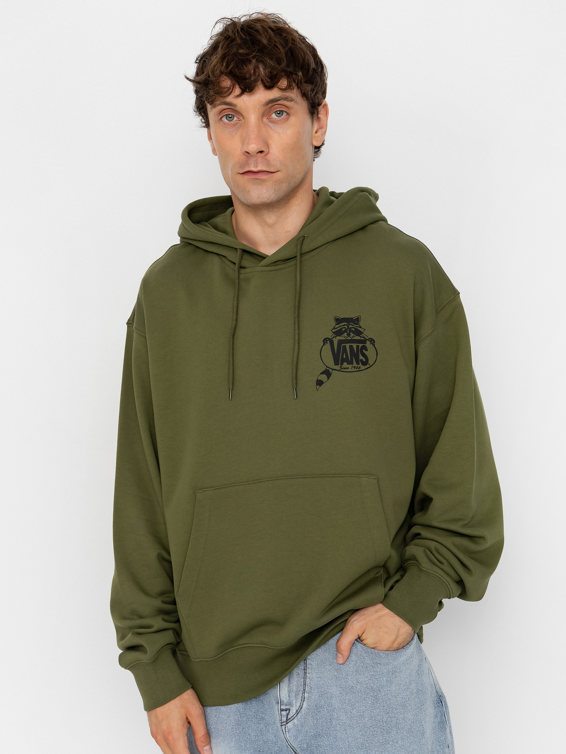 Hanorac cu glugă Vans Trashy HD (green balsam)