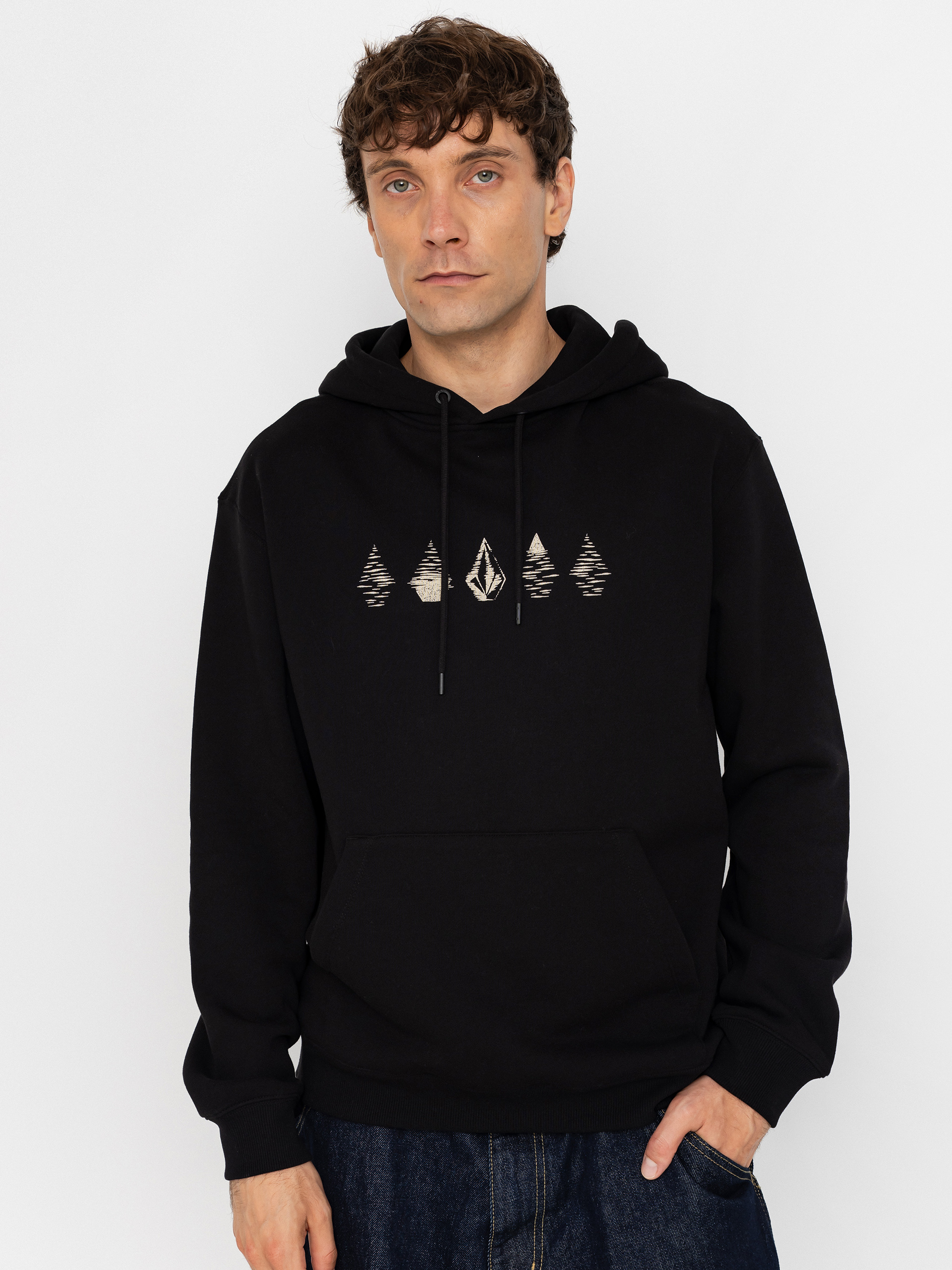Hanorac cu glugă Volcom Watanite HD (black)