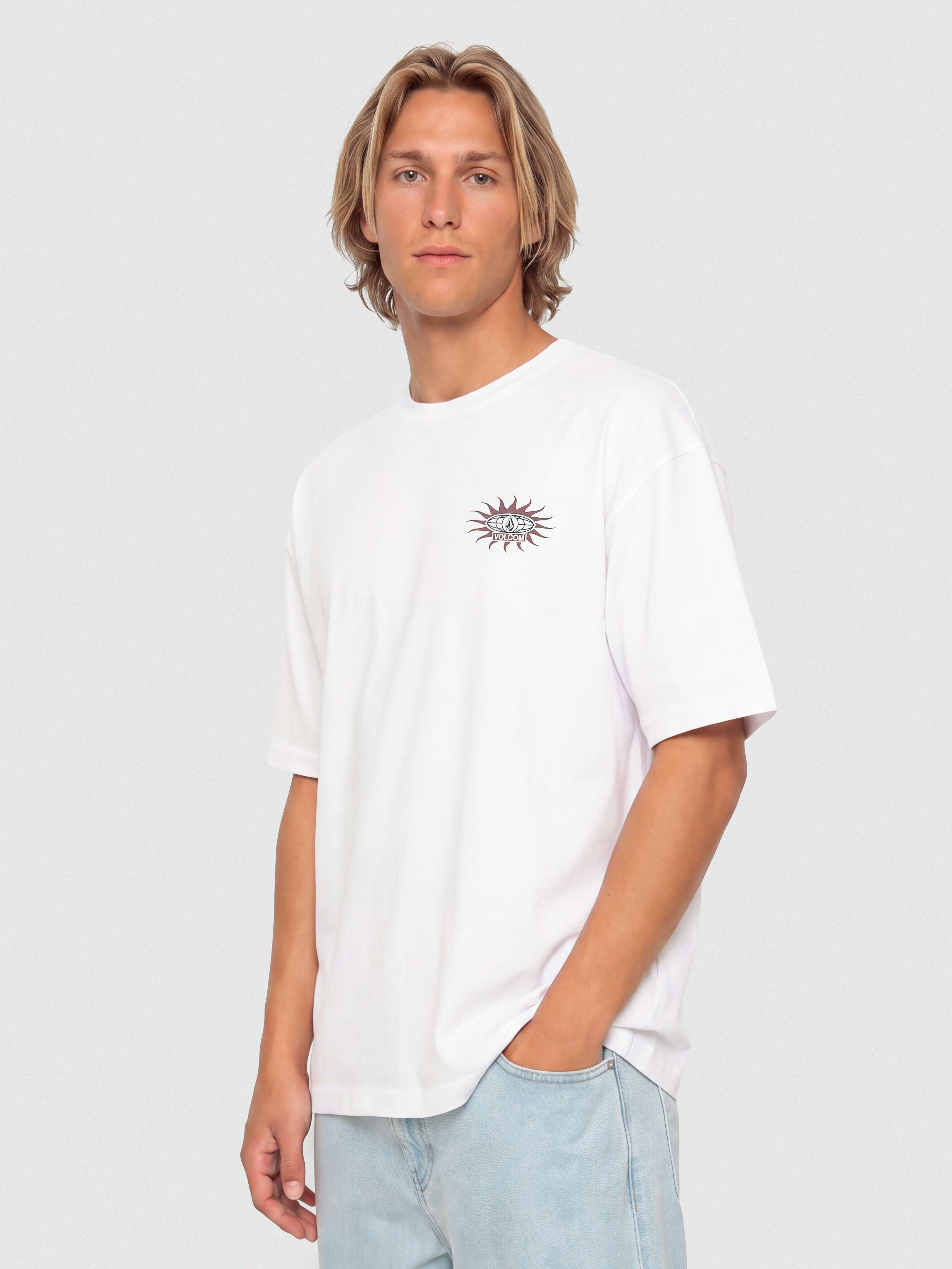 Tricou Volcom Sunlog Bsc (white)