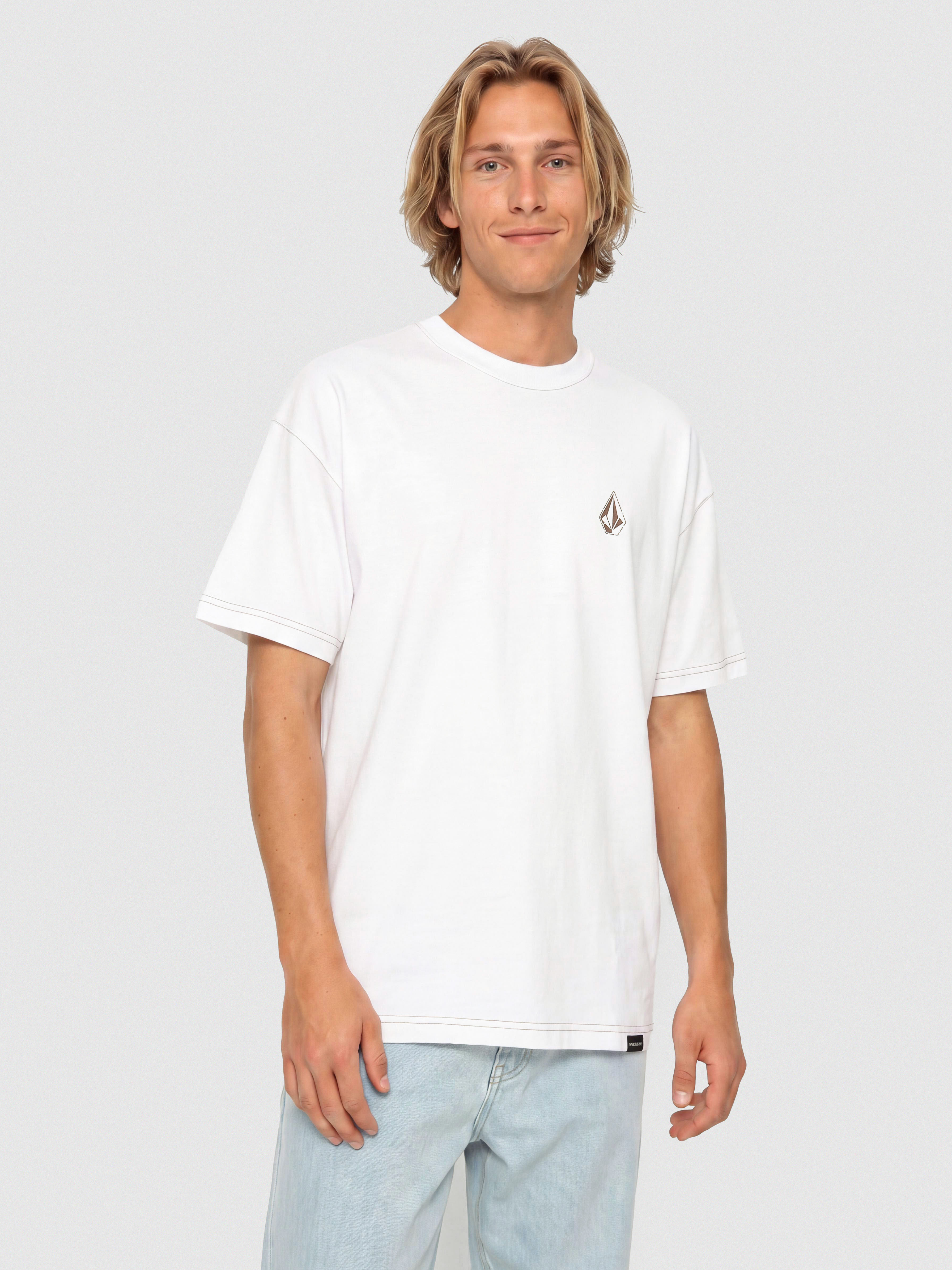 Tricou Volcom Skidder (white)