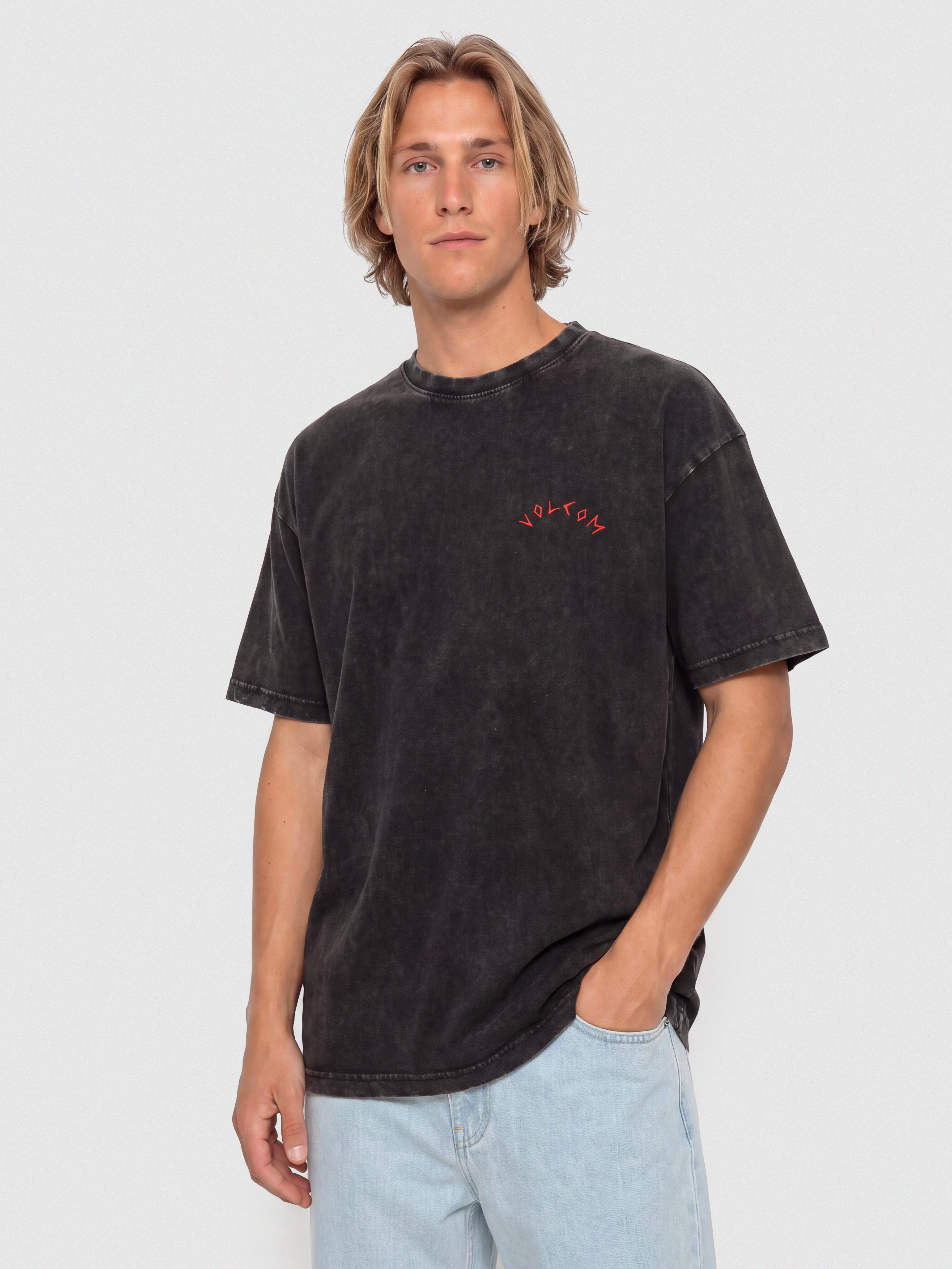 Tricou Volcom Wrong Angel Lse (light acid black)