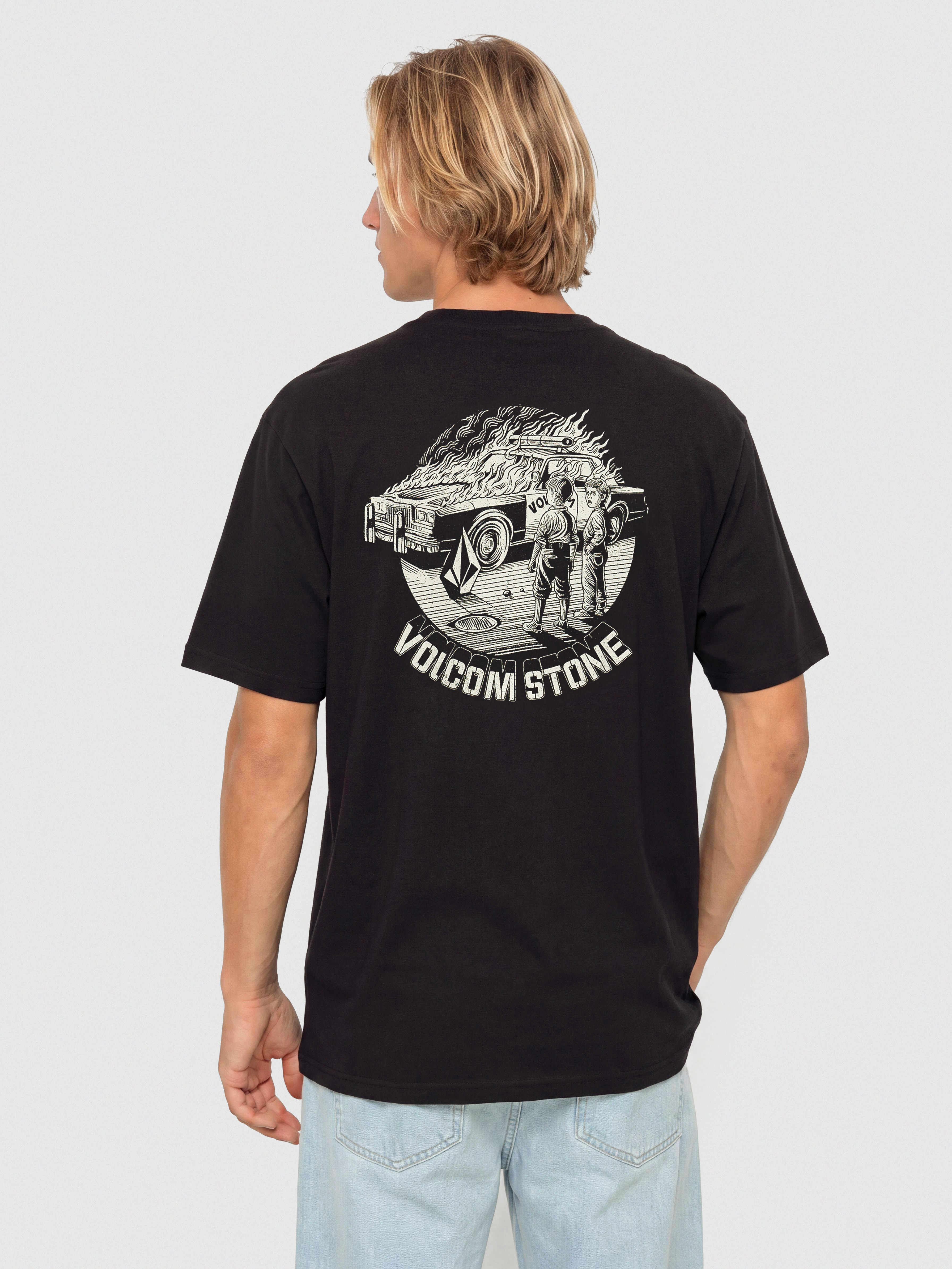 Tricou Volcom Firecar (black)