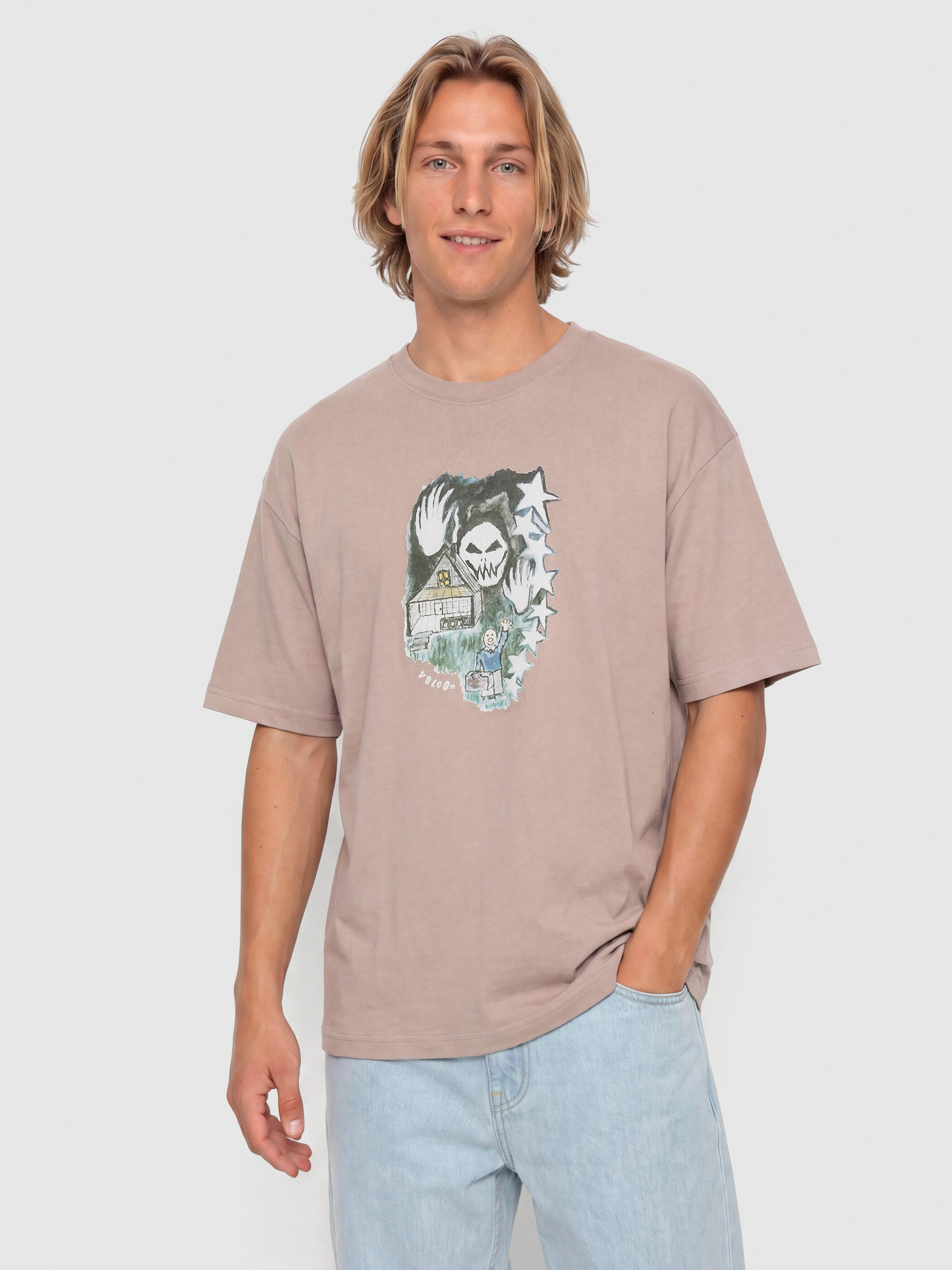 Tricou Volcom Fa Issam Auptel Lse (bark brown)