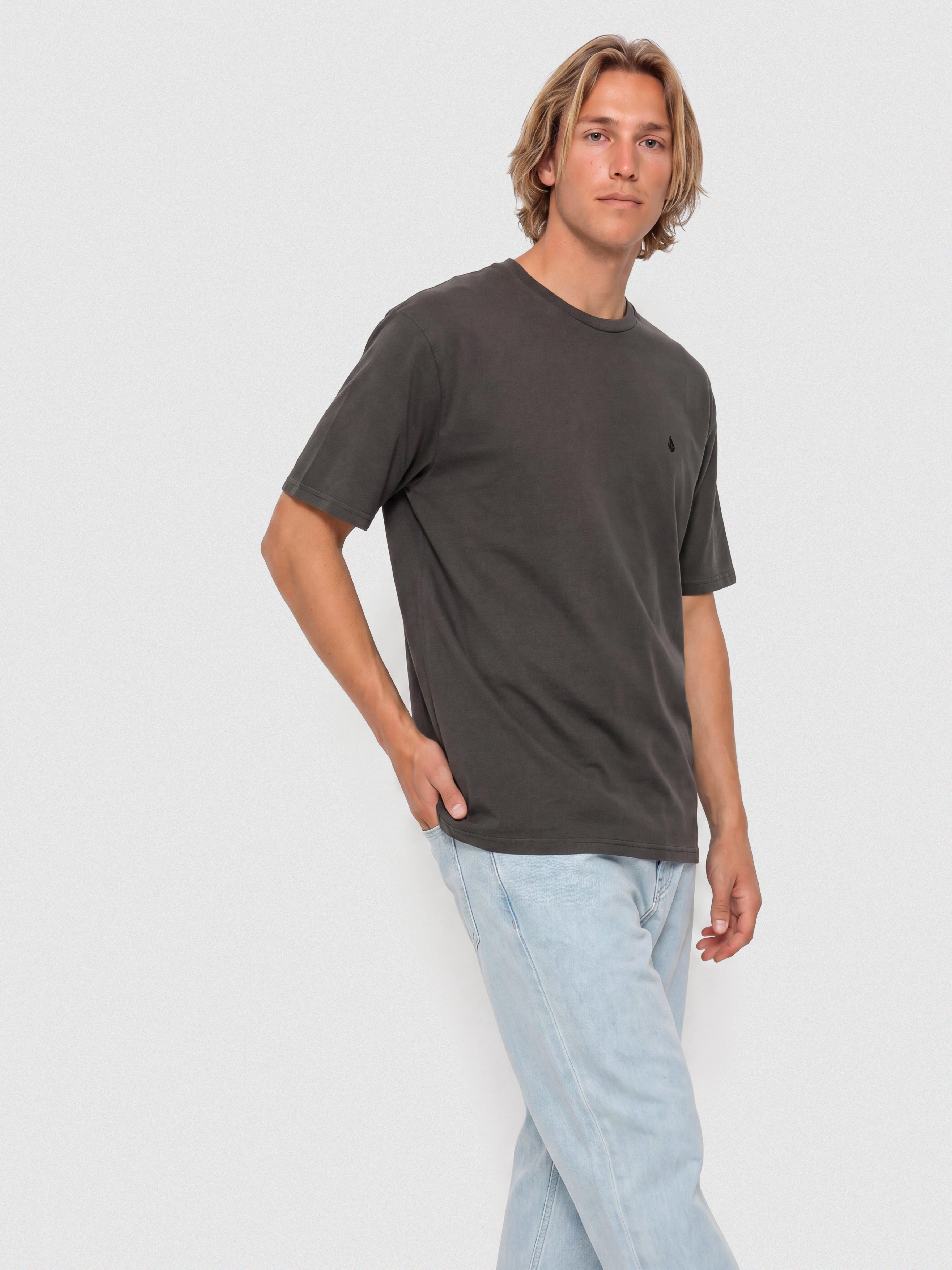 Tricou Volcom Solid Stone Emb (black)