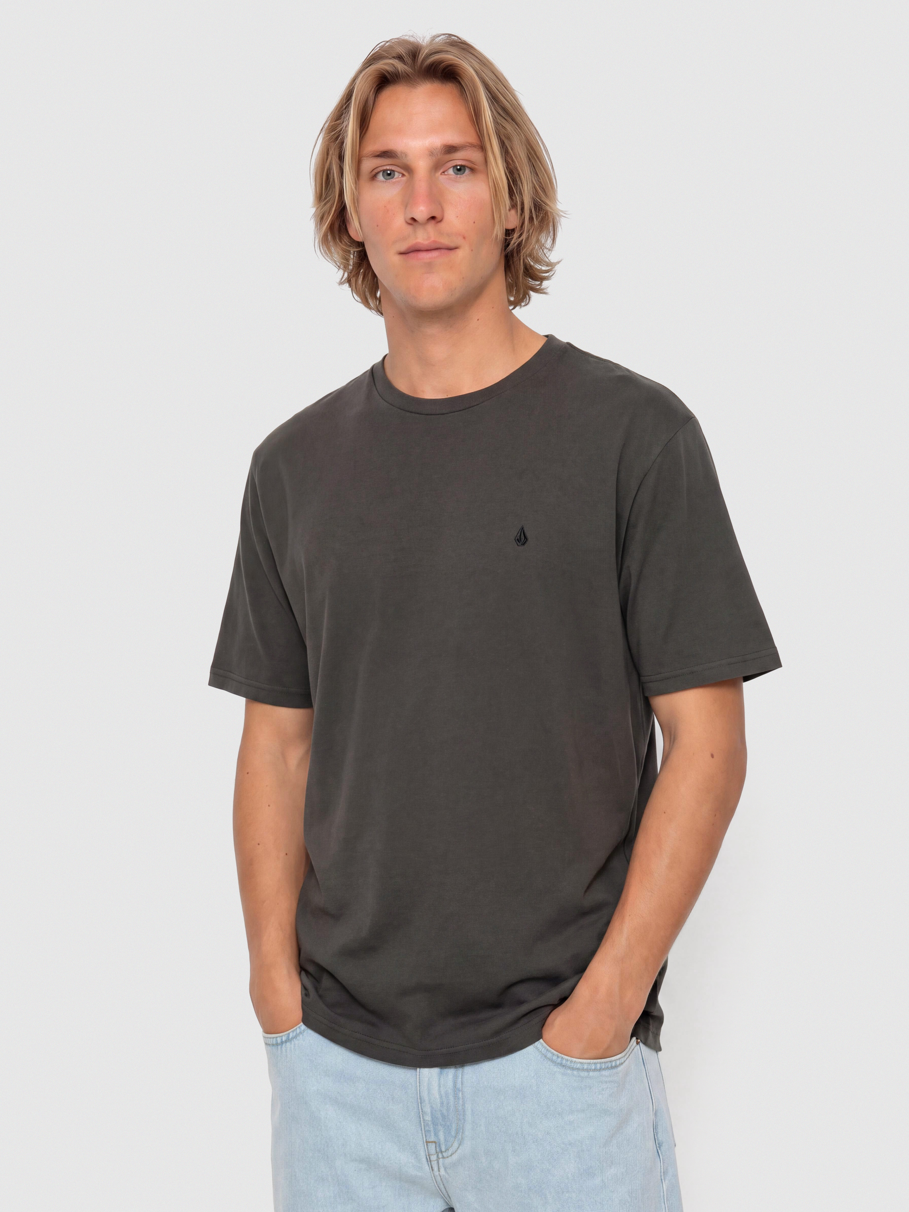 Tricou Volcom Solid Stone Emb (black)