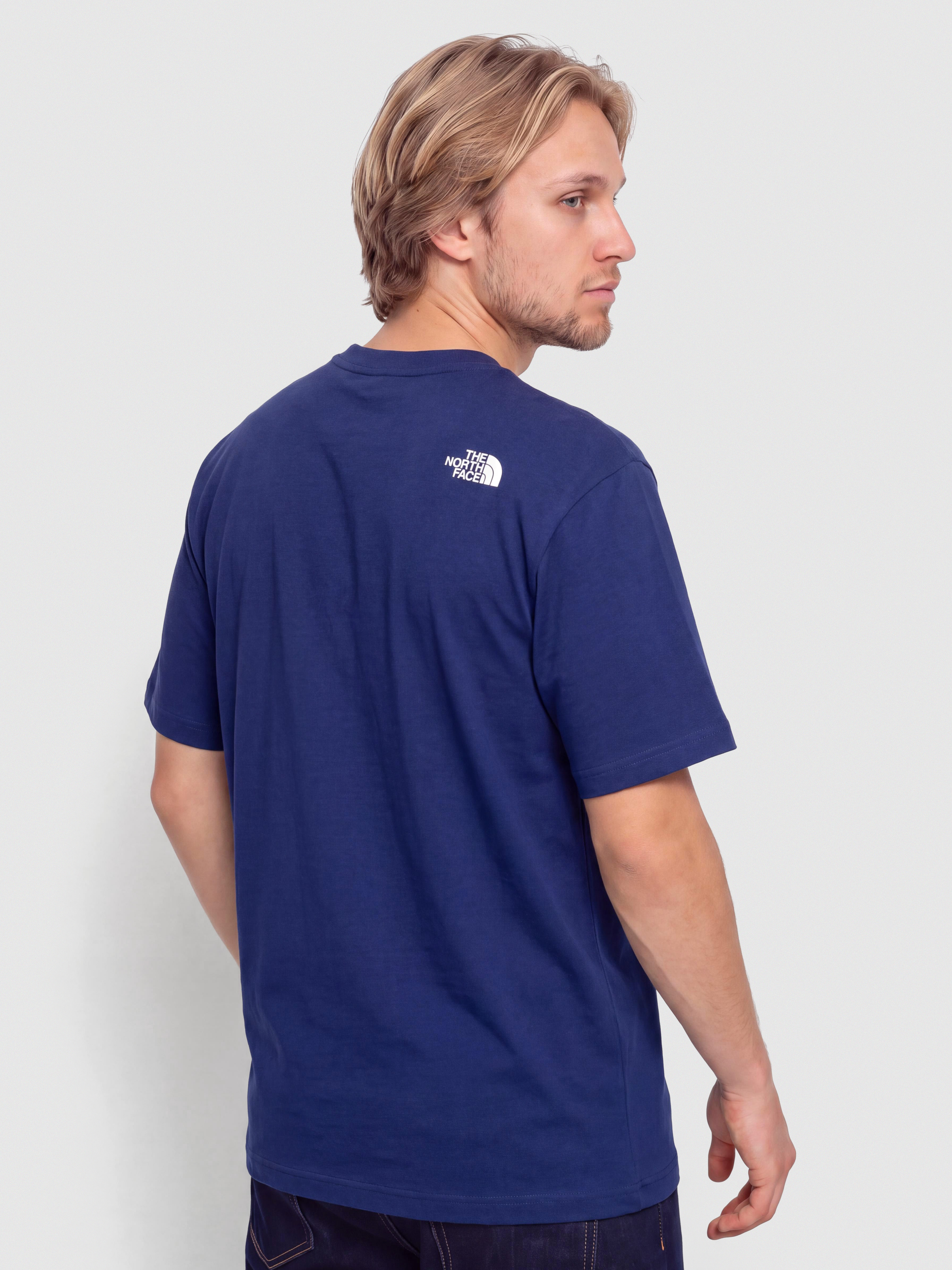 Tricou The North Face Explorer Badges Relaxed (bold blue)
