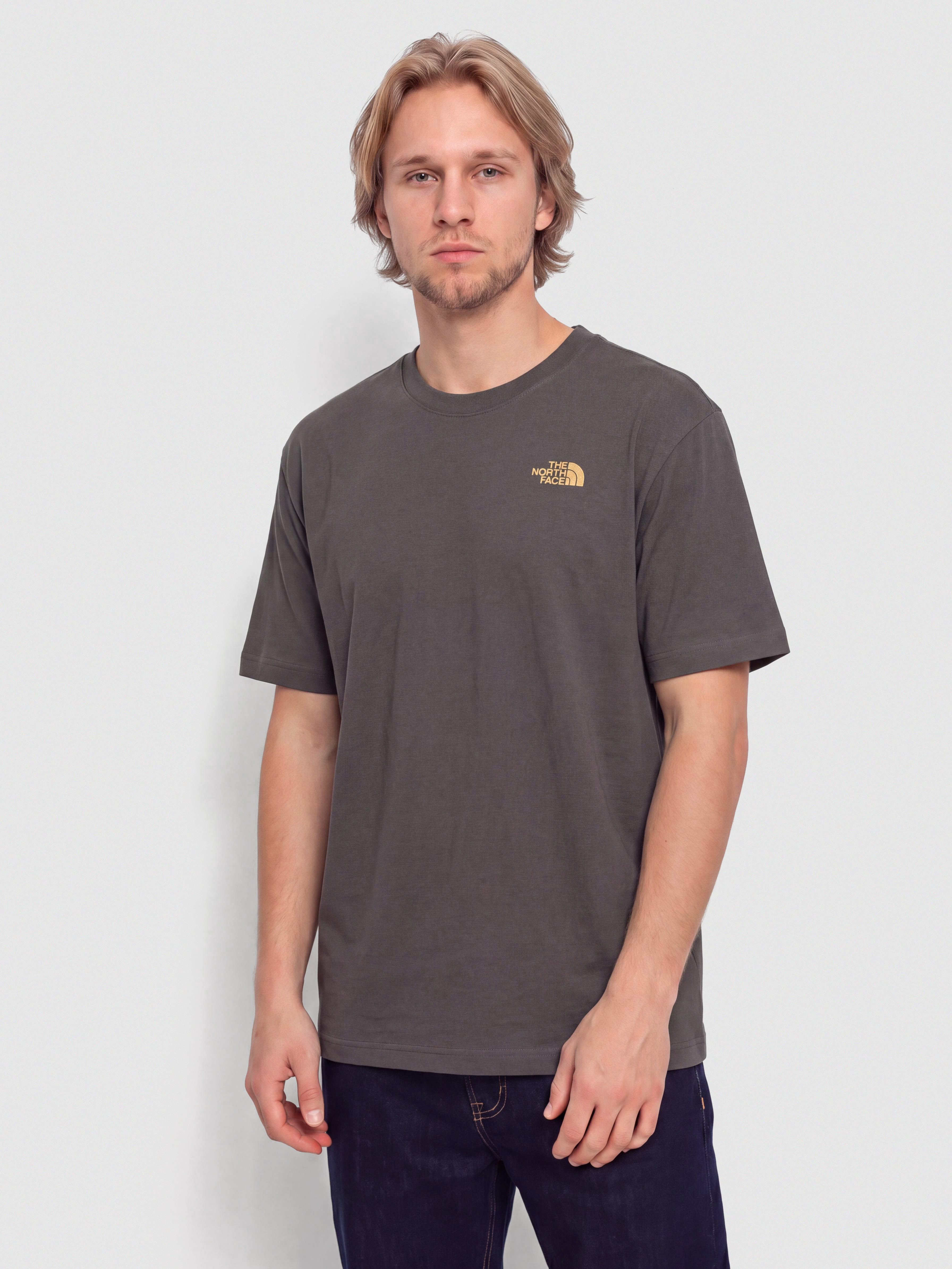 Tricou The North Face Stone Logo Relaxed (anthracite grey)