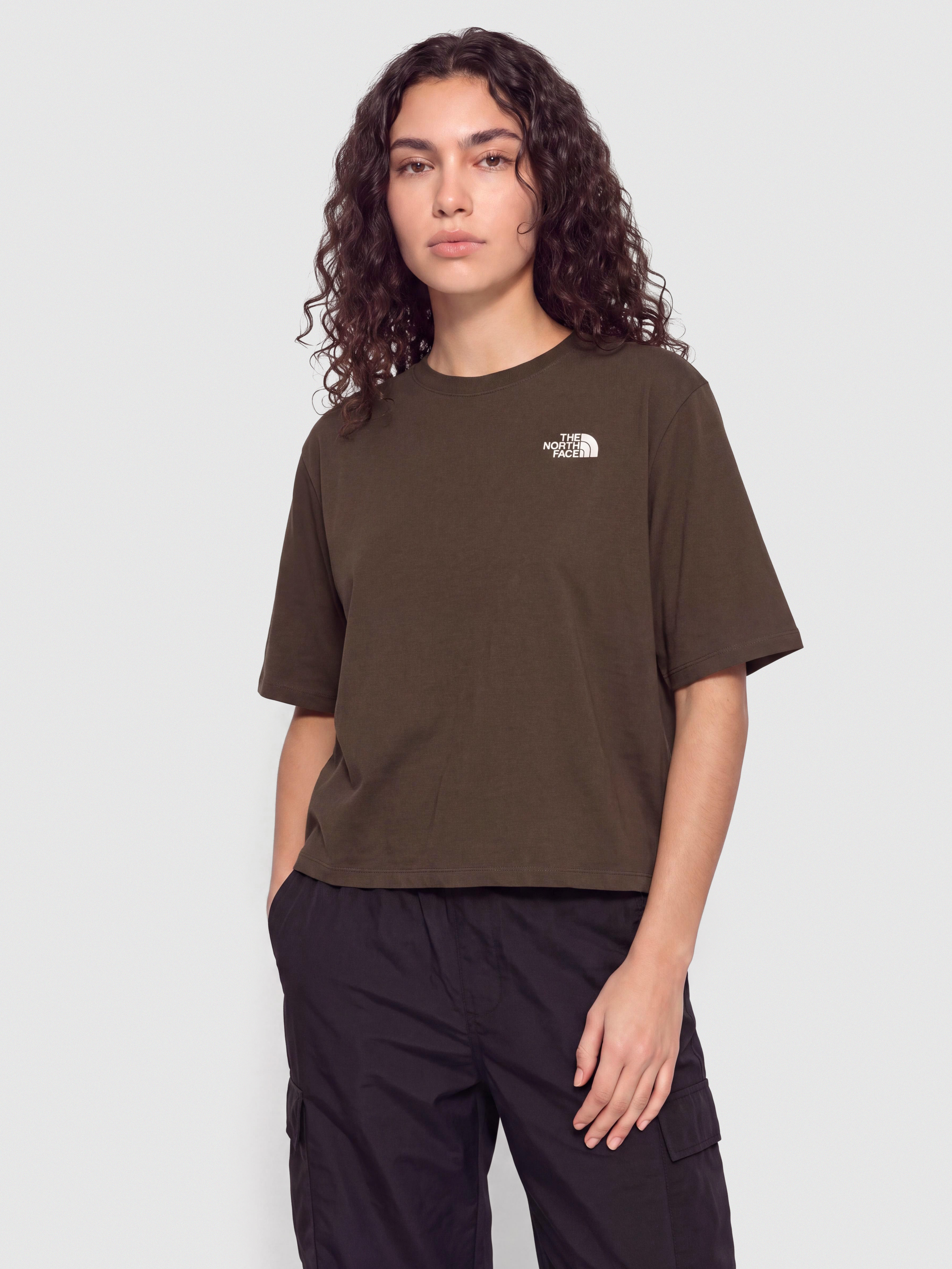 Tricou The North Face Hike Picnic Boxy Wmn (dark chestnut)