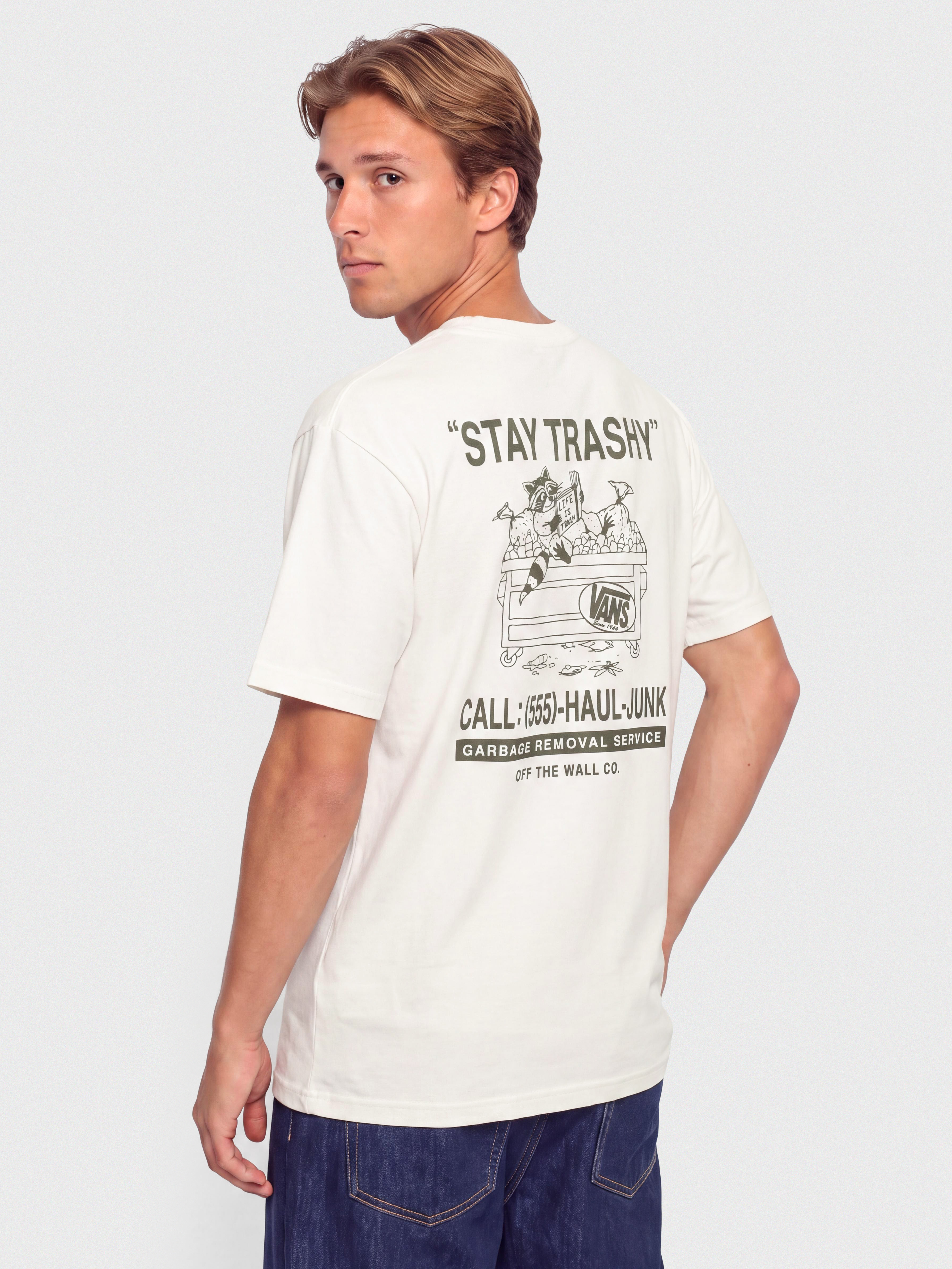 Tricou Vans Trashy (marshmallow)