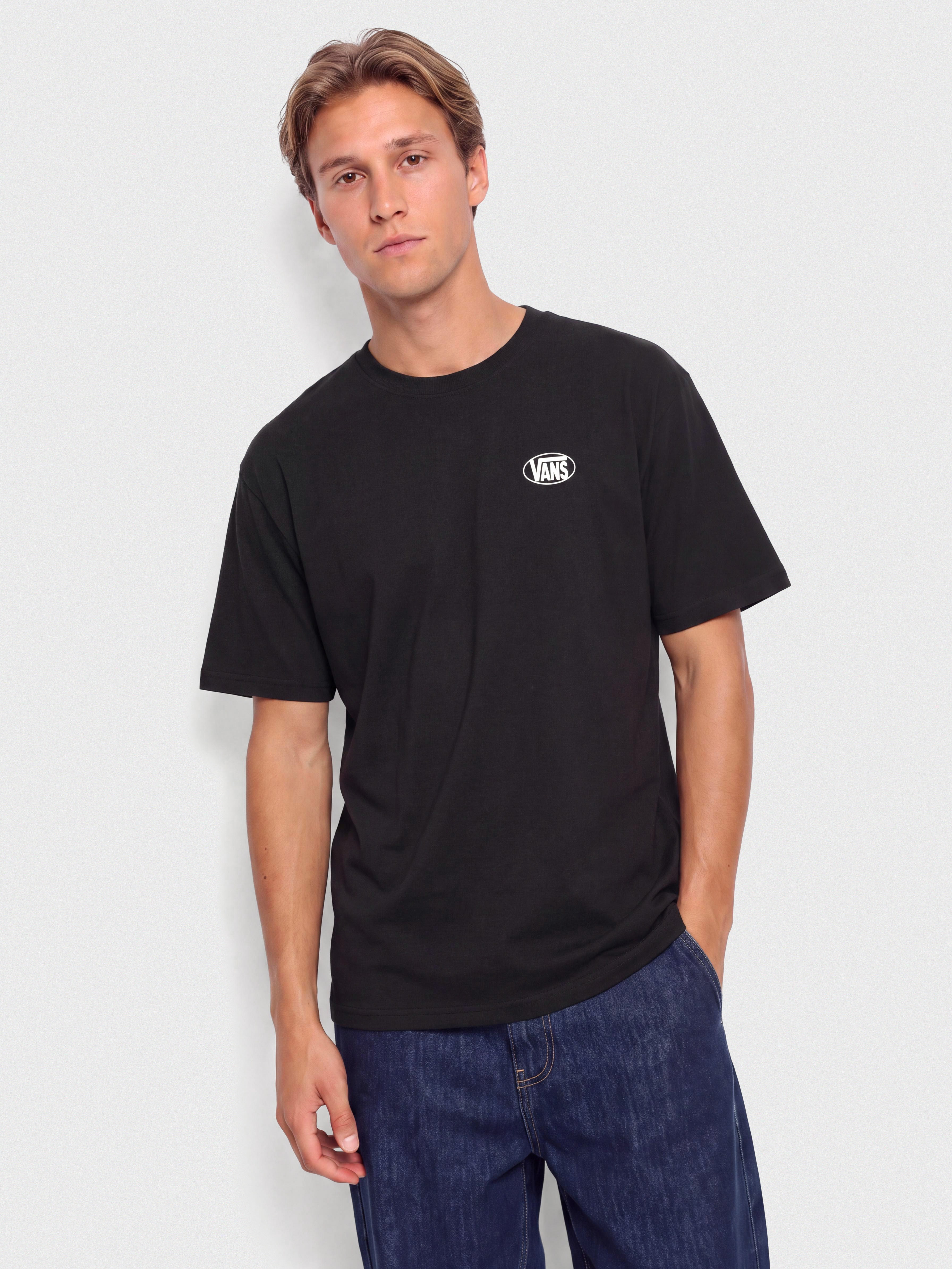 Tricou Vans Oval Logo Loose (black)