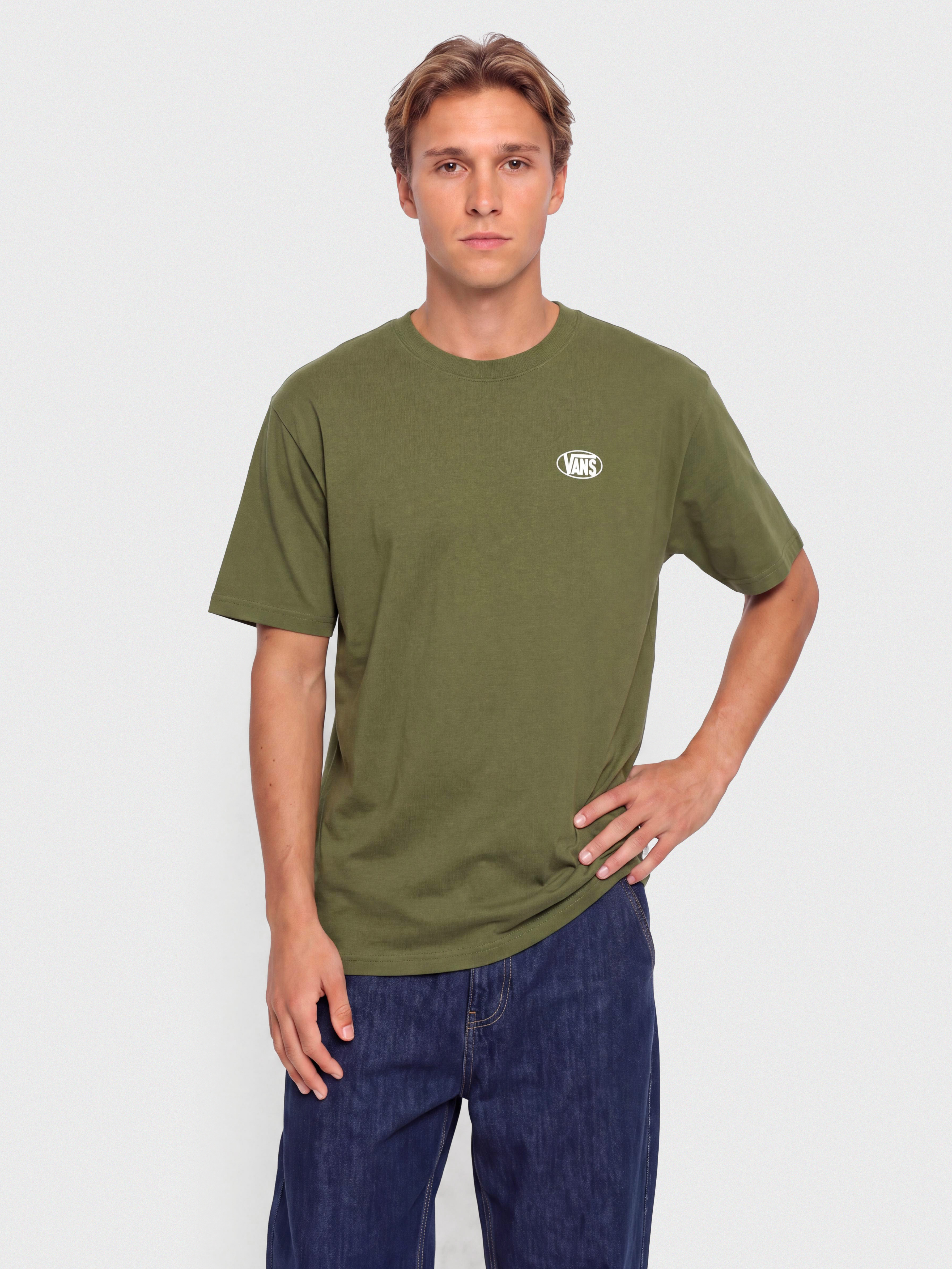 Tricou Vans Oval Logo Loose (green balsam)