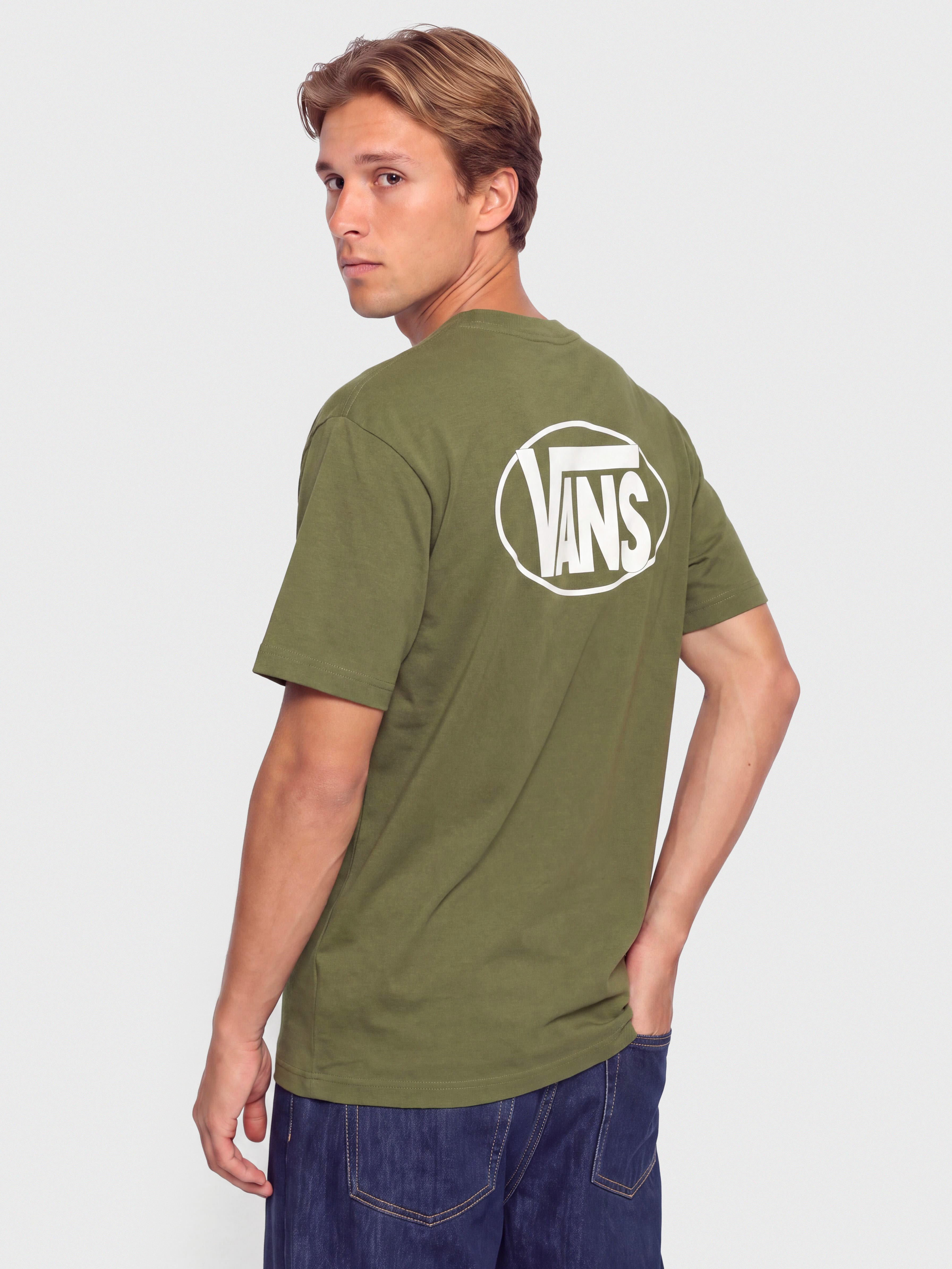Tricou Vans Oval Logo Loose (green balsam)