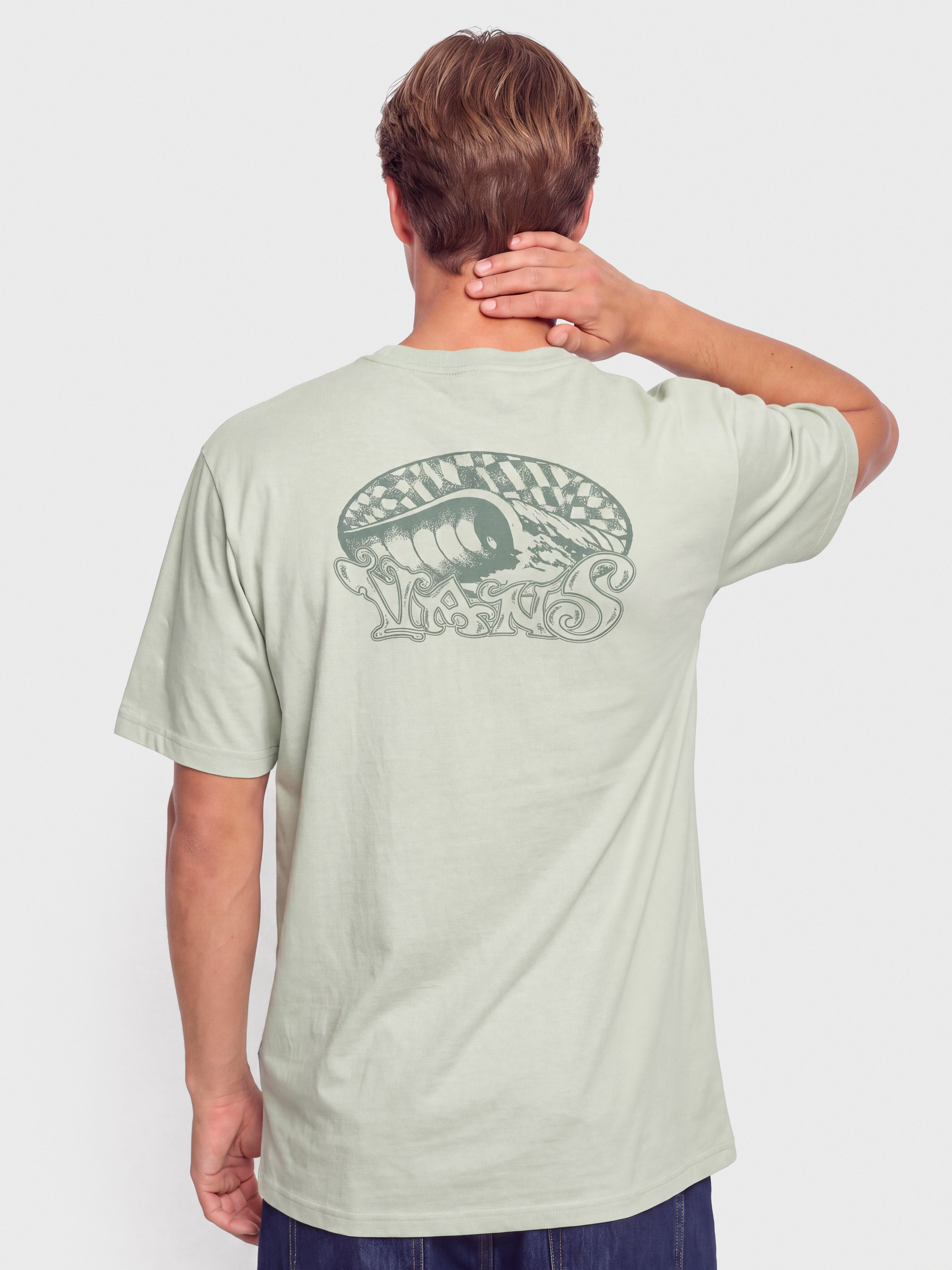 Tricou Vans Check Overhead (dusty mint)