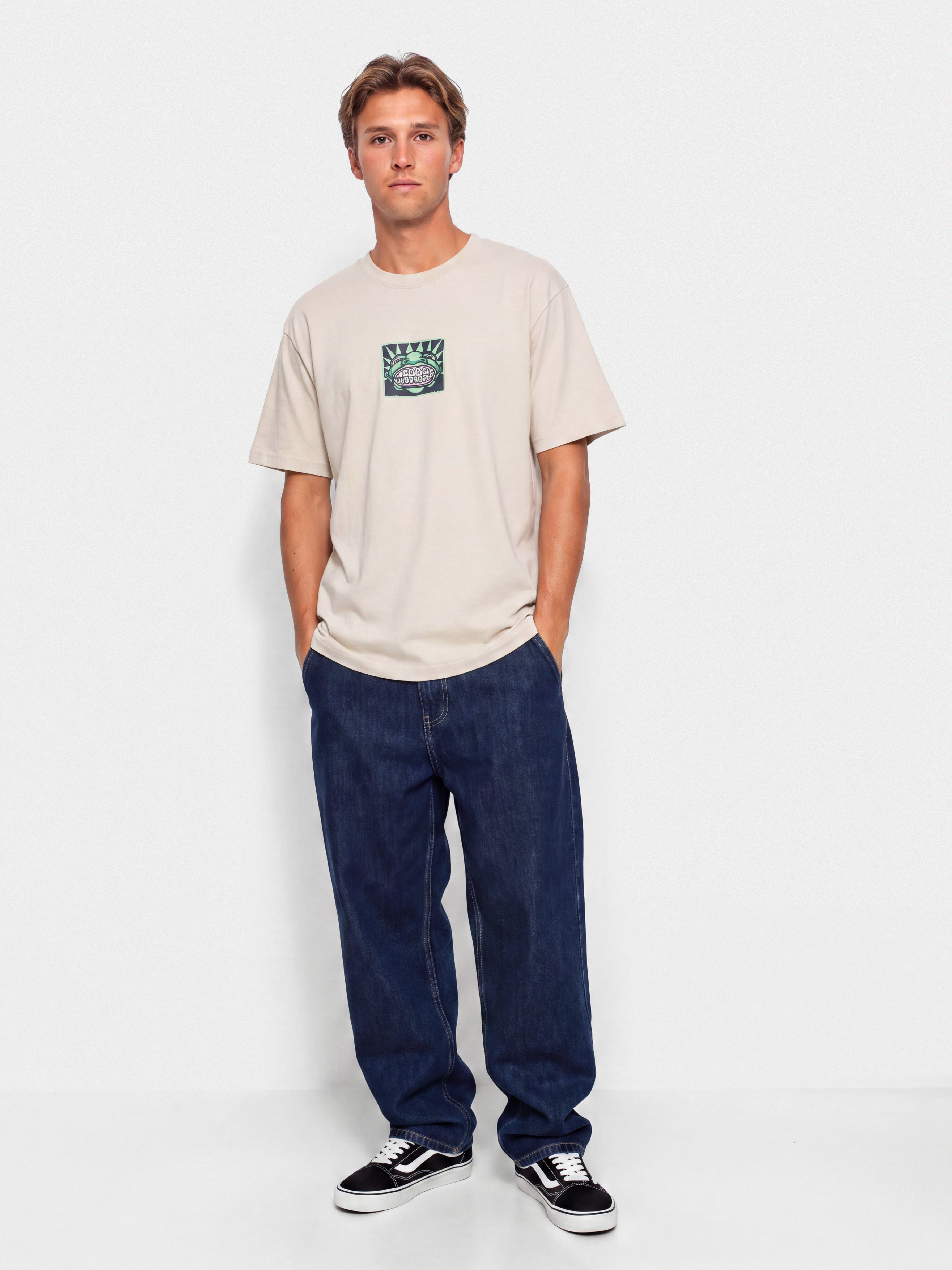Tricou Vans Vans Mouf Loose Fit (taupe mist)