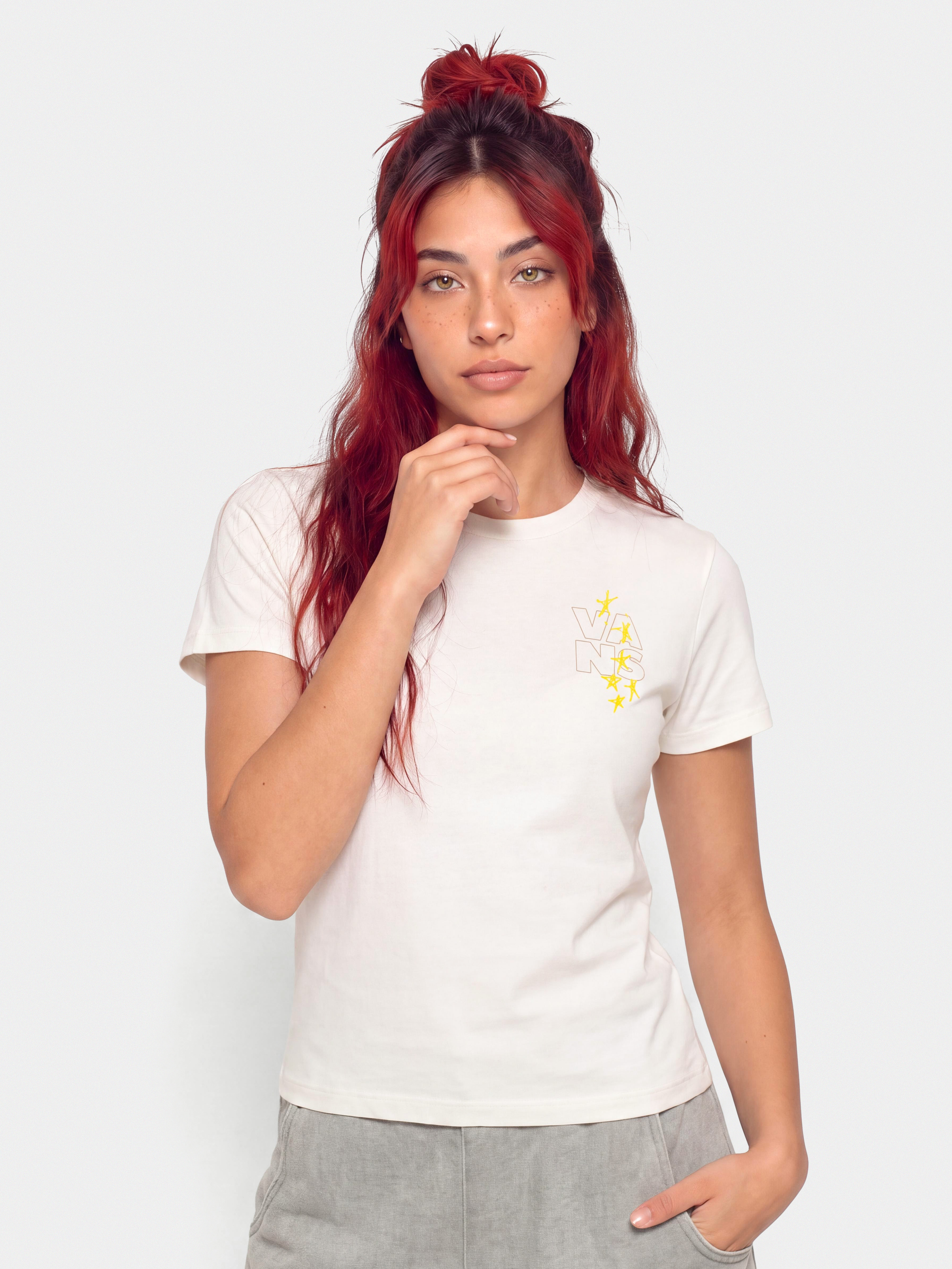 Tricou Vans New Age Research Wmn (marshmallow)