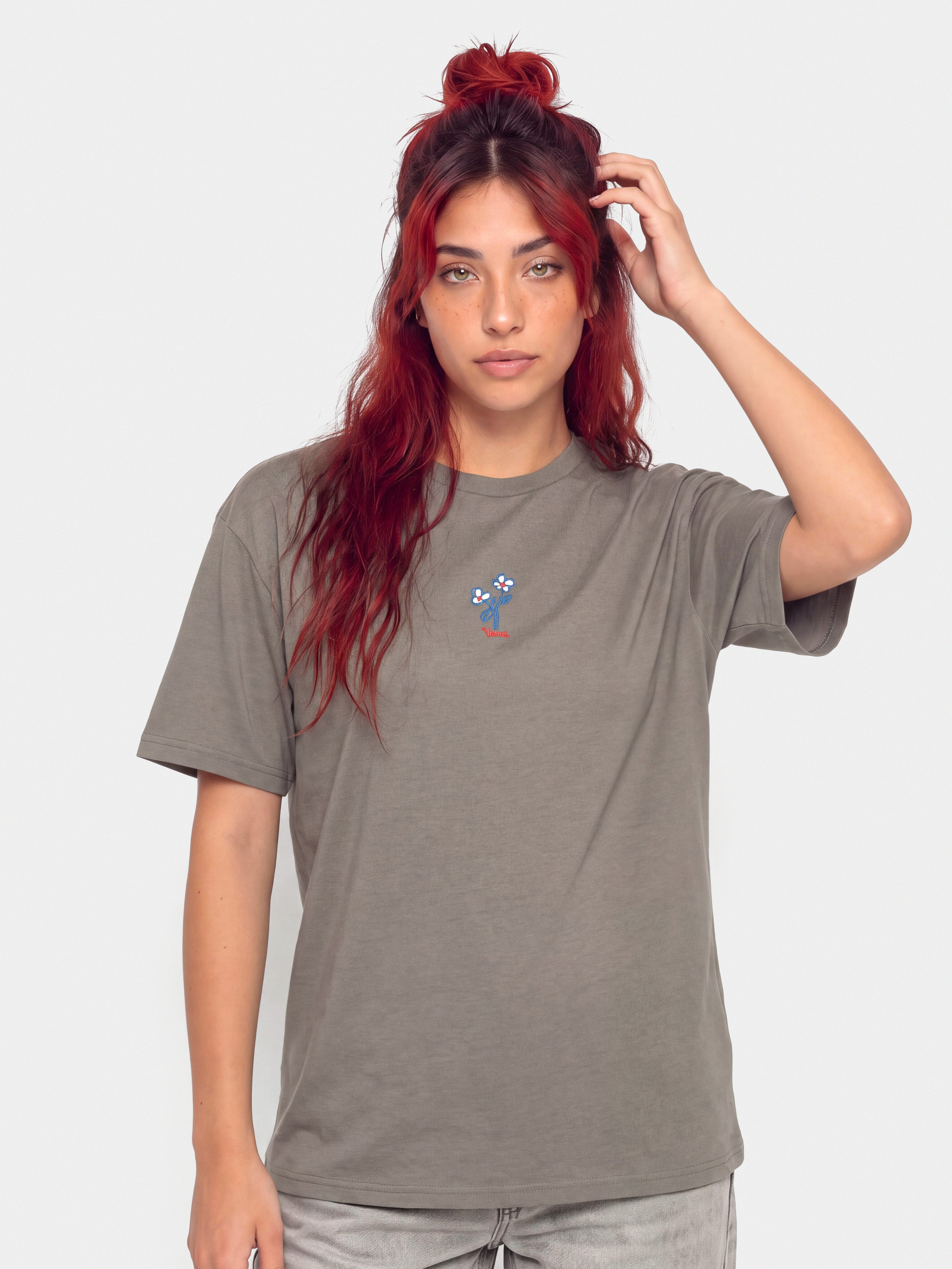 Tricou Vans Hand Drawn Floral Wmn (pewter)